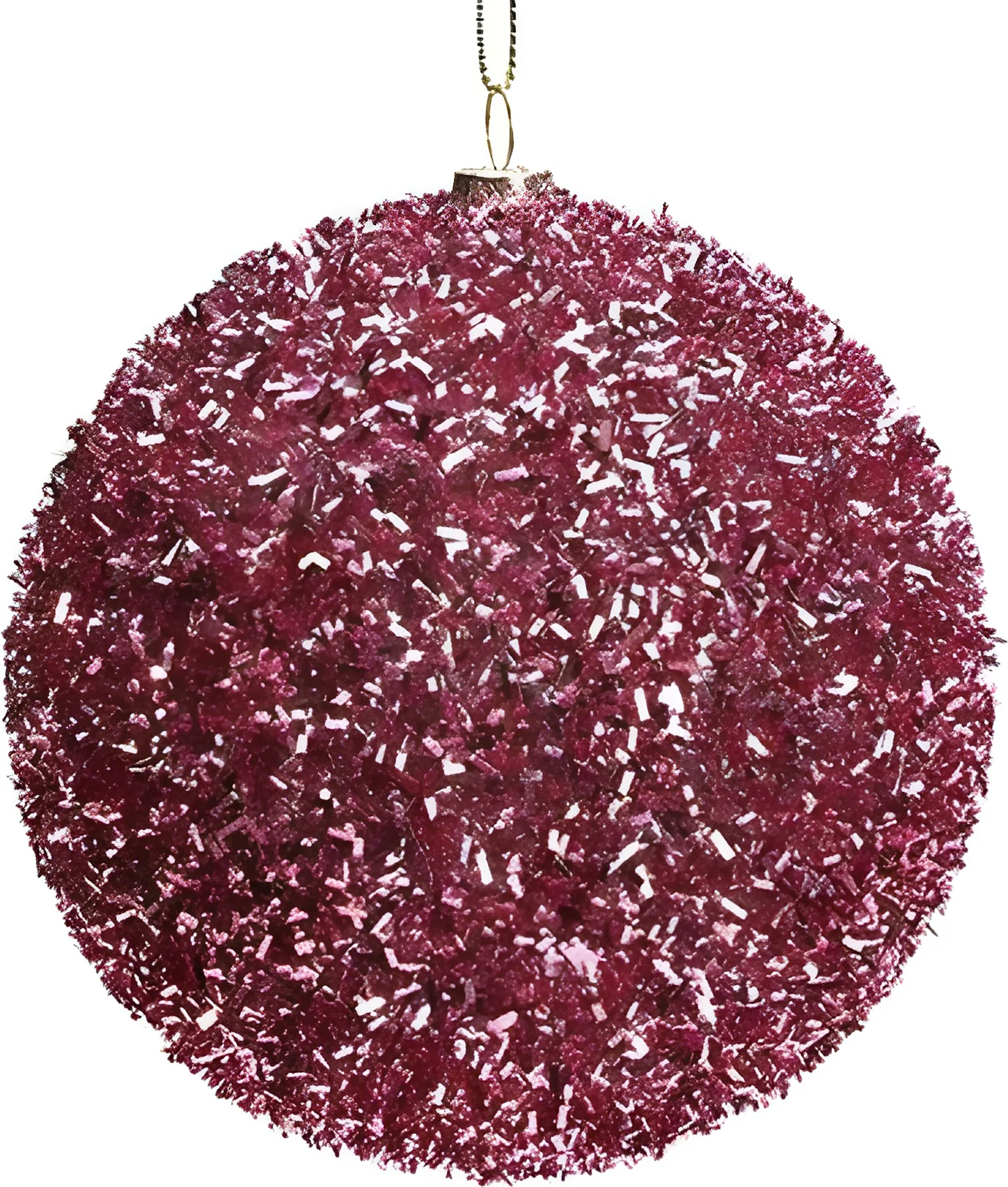 Intratuin kerstbal Abbeydorney roze D 8 cm