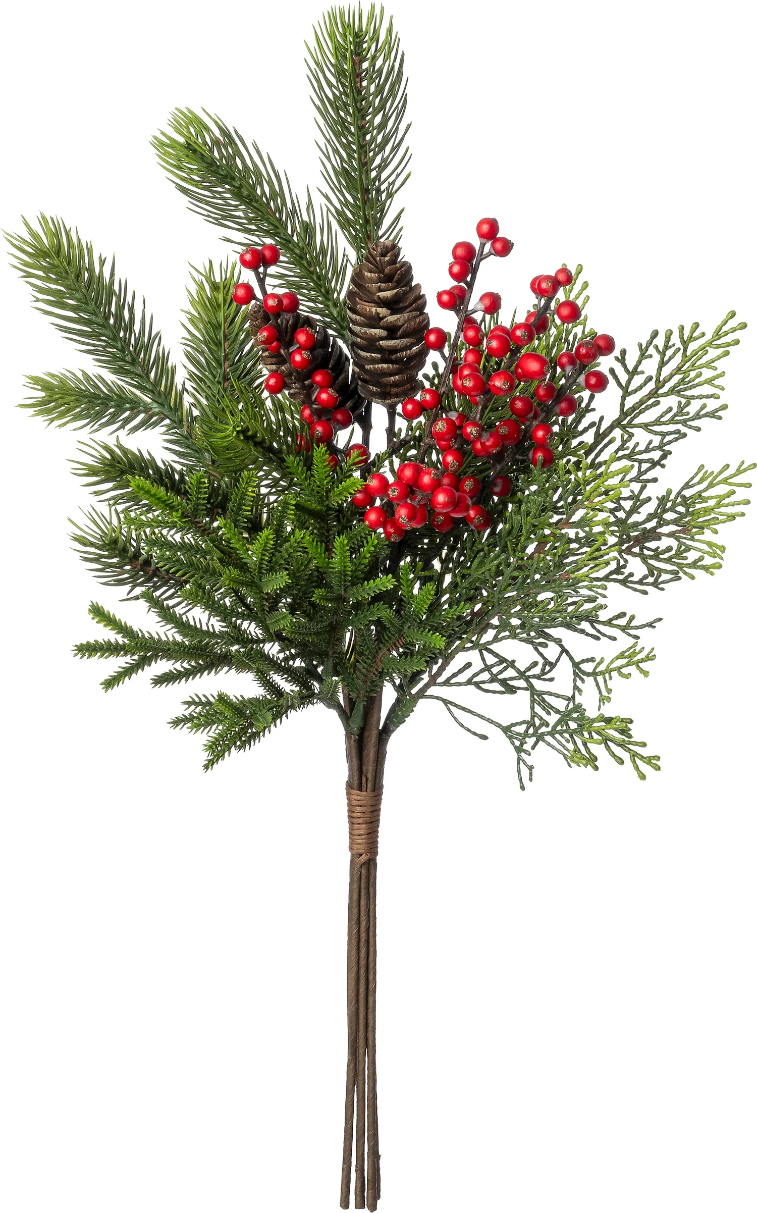 Intratuin kersttak Ceder groen met bes 50 cm