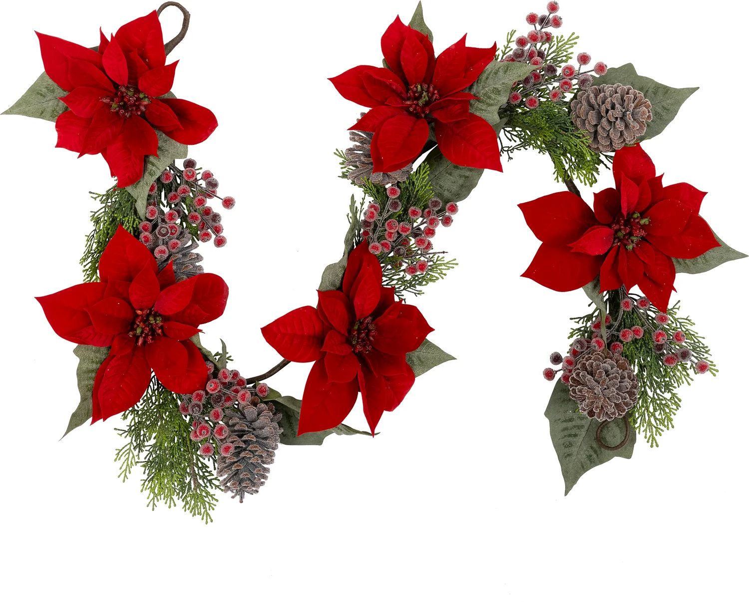 Intratuin guirlande met kerststerren wit 153 x 14 x 13 cm