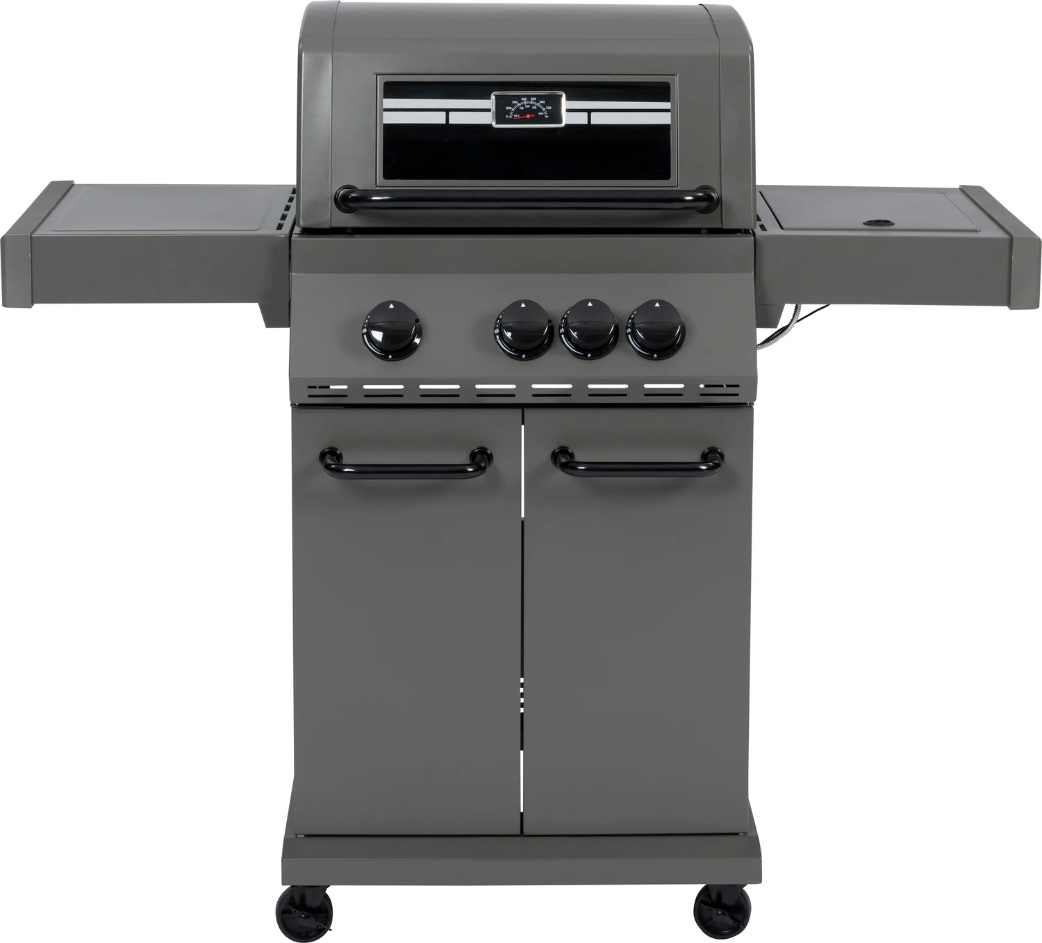 Intratuin gasbarbecue met 3 branders en zijbrander 118 x 55,5 x 132,5 cm