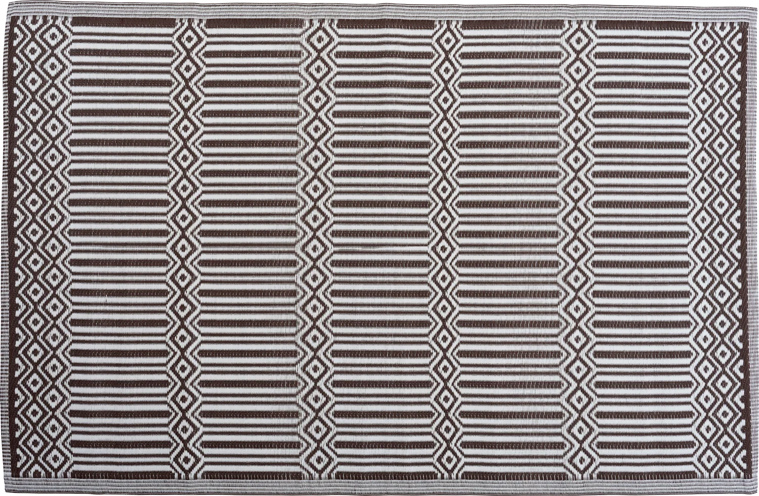 Intratuin buitenkleed Liva bruin / wit 150 x 210 cm