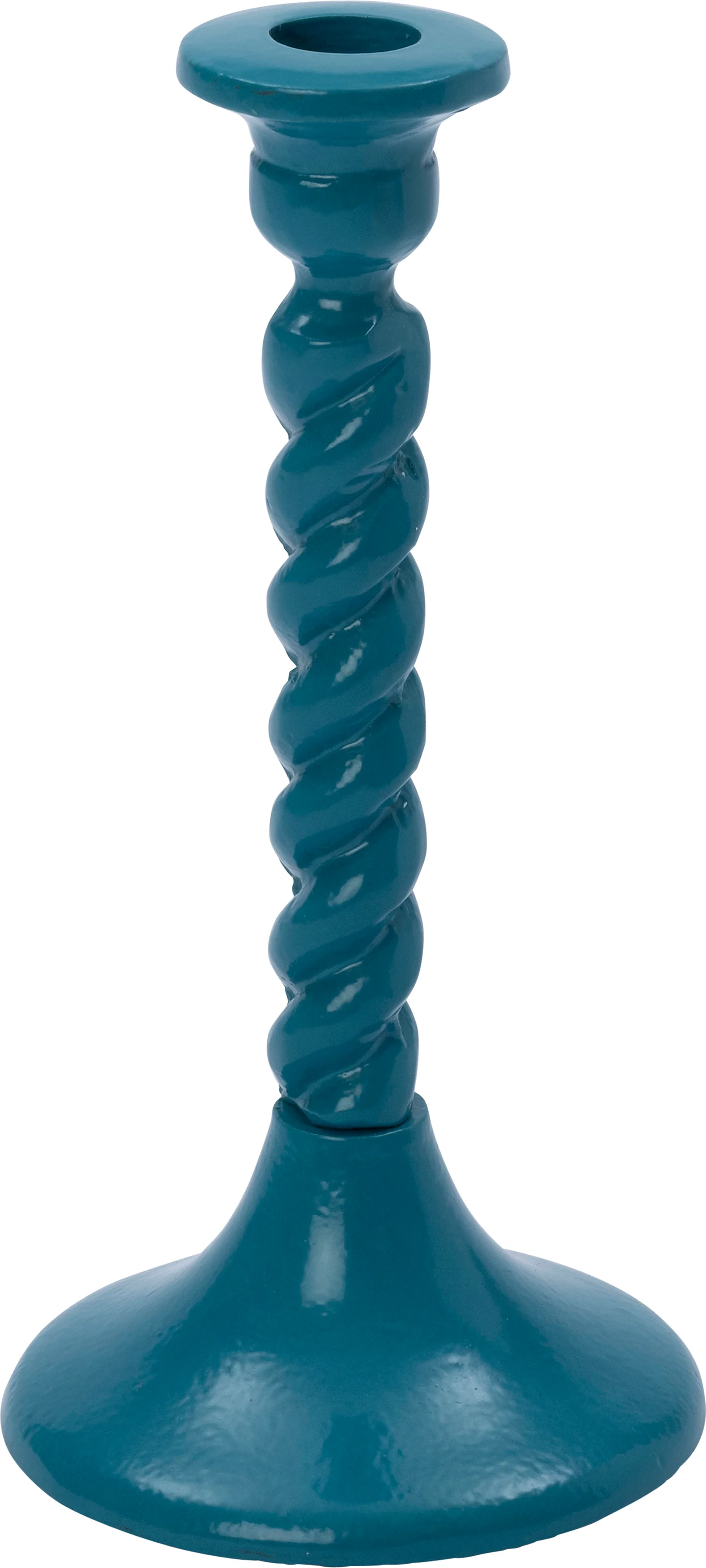 Intratuin kandelaar Ray blauw D 10,5 H 22 cm