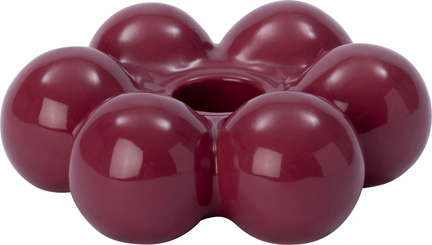 Intratuin kandelaar Moni rood D 10,8 H 3,7 cm