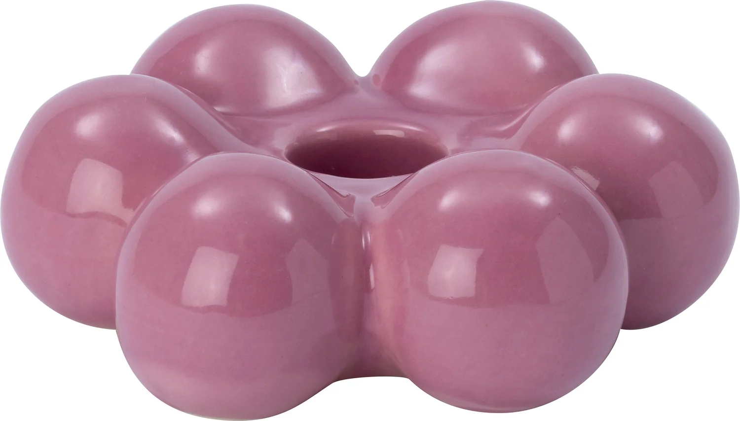 Intratuin kandelaar Moni paars D 10,8 H 3,7 cm