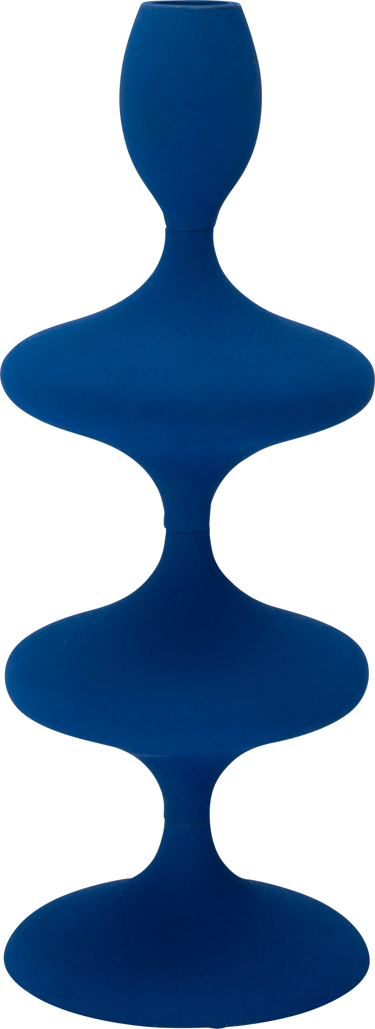 Intratuin kandelaars Mika blauw D 11 H 28 cm