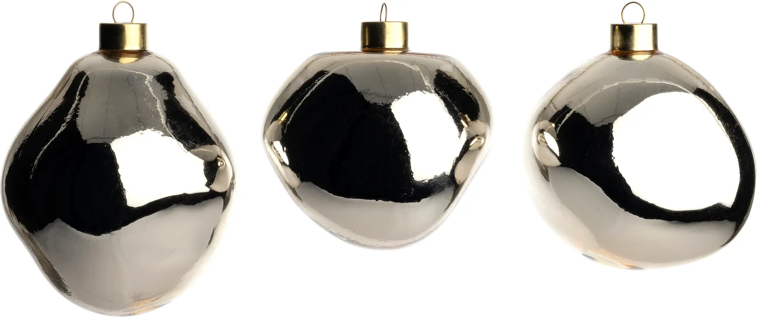 Intratuin kerstbal Trim licht goud glans D 10 cm 3 stuks