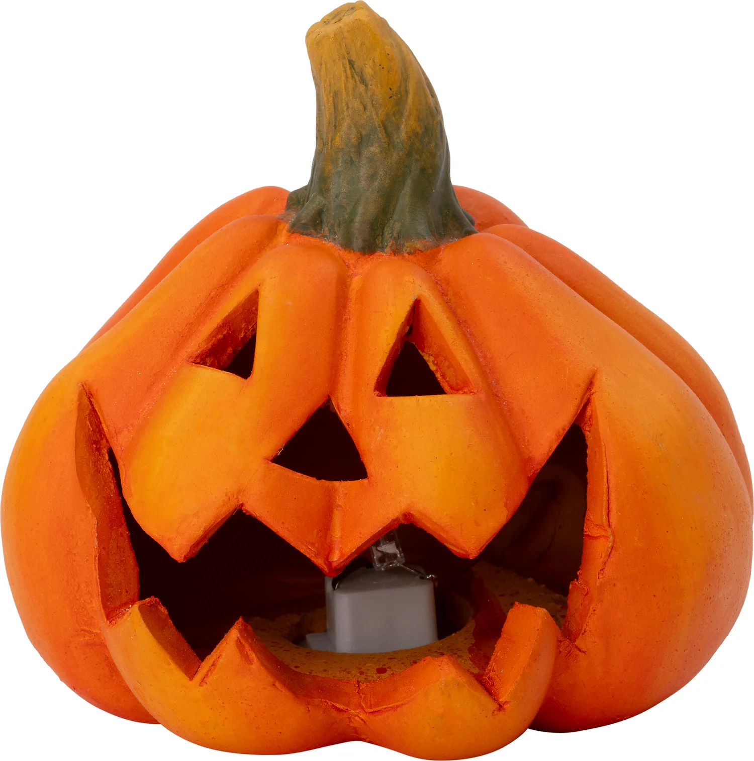 Intratuin halloween decoratie Korvits pompoen oranje 12,1 x 12,1 x 11,5 cm