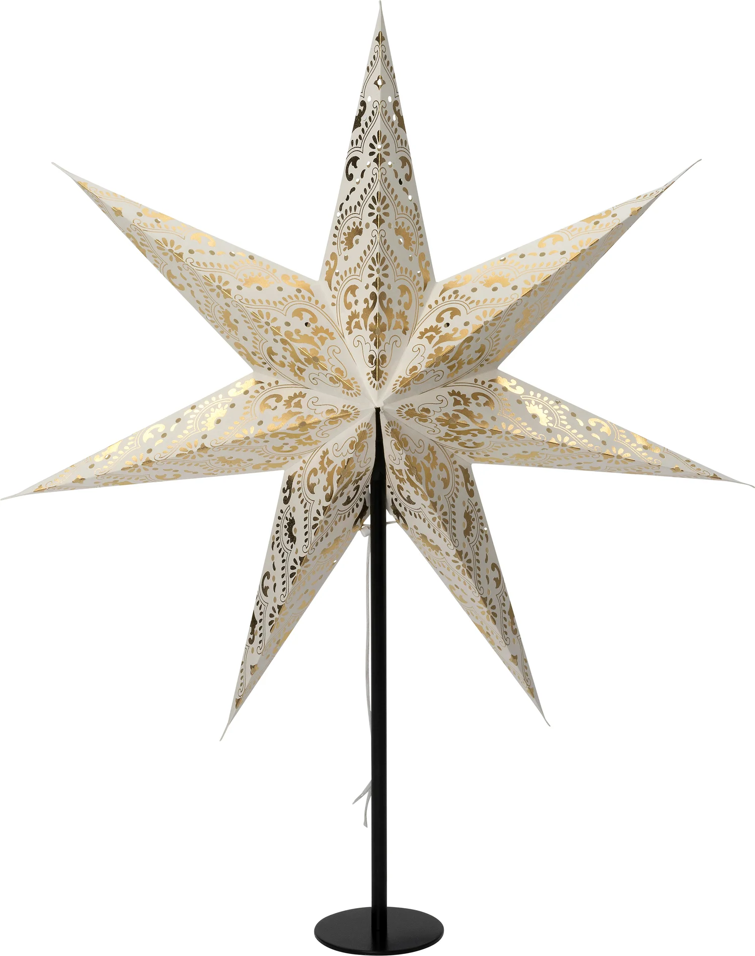 Intratuin kerstster met verlichting wit / goud D 66 H 20 cm