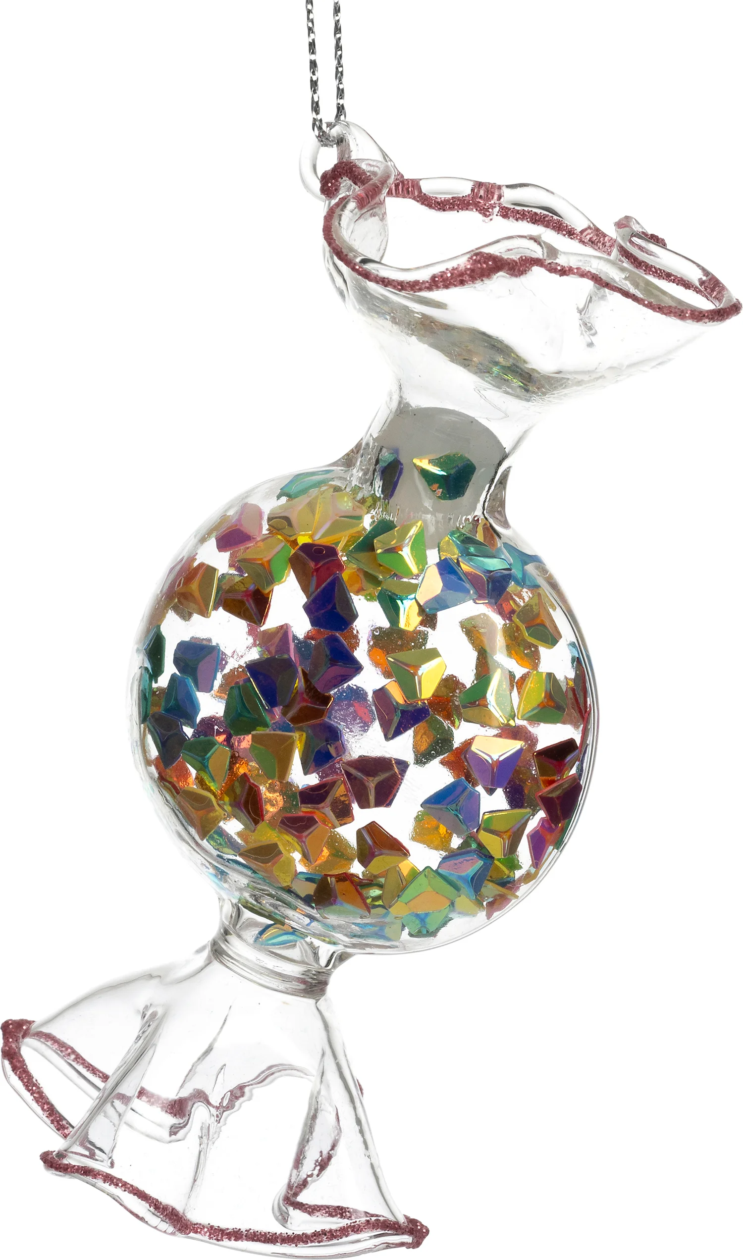 Intratuin kerst ornament Kila snoep transparant 4,8 x 3,8 x 10,2 cm