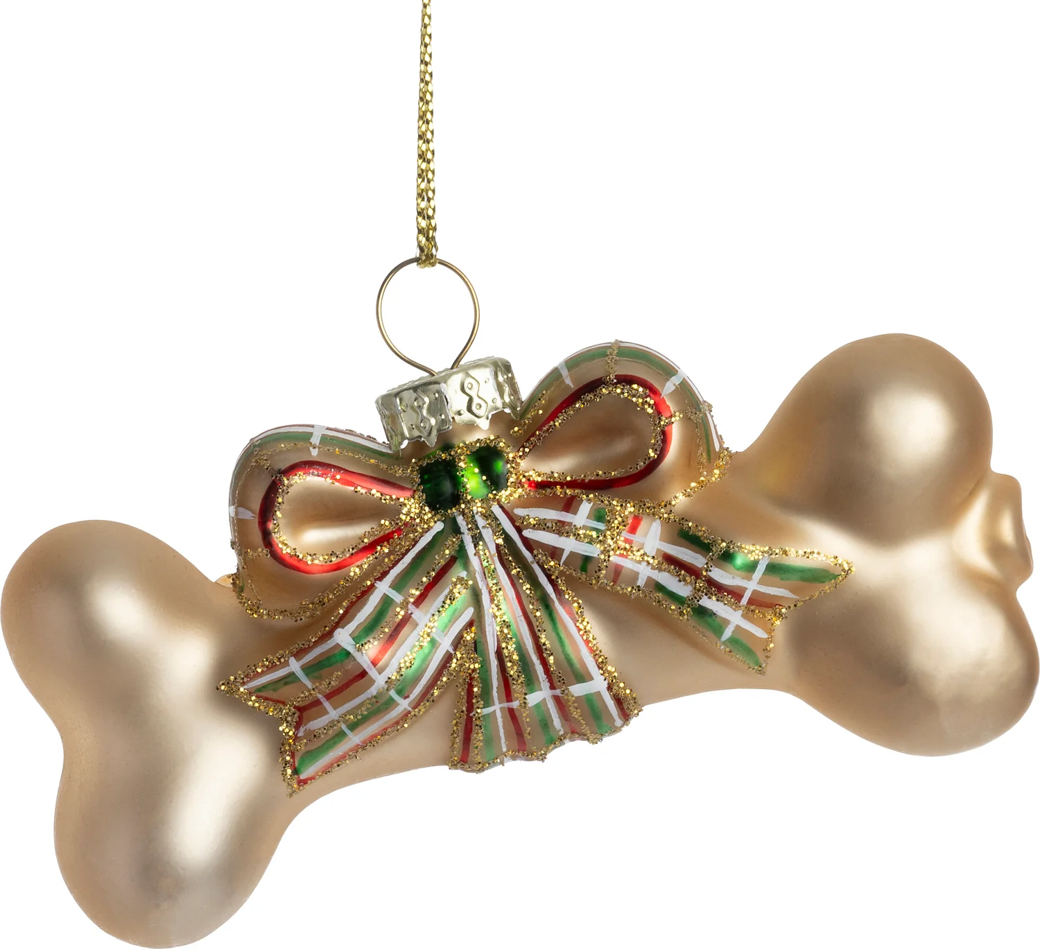 Intratuin kerst ornament kluif goud 8 x 2,1 x 3,8 cm