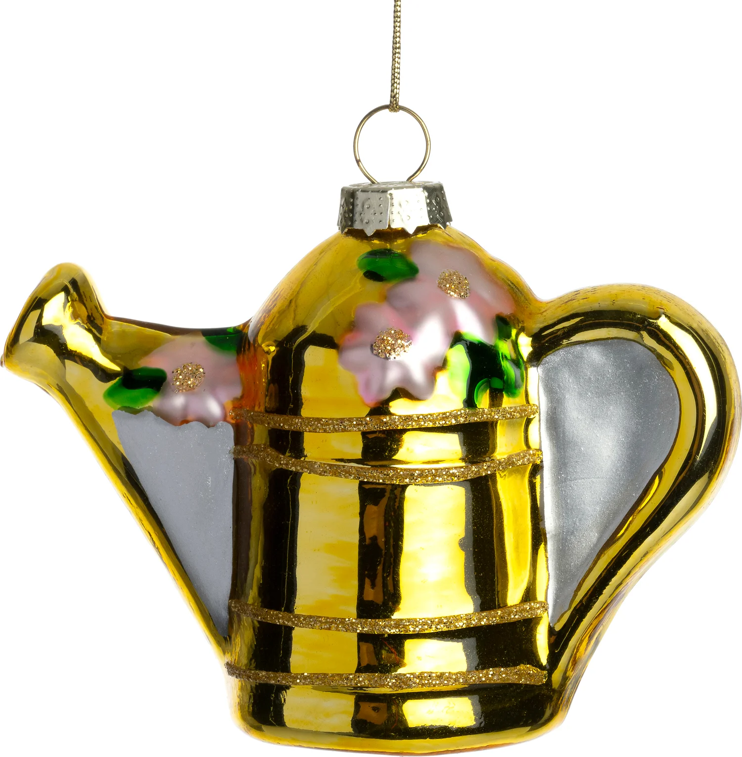 Intratuin kerst ornament gieter goud 9,8 x 4,8 x 7,5 cm