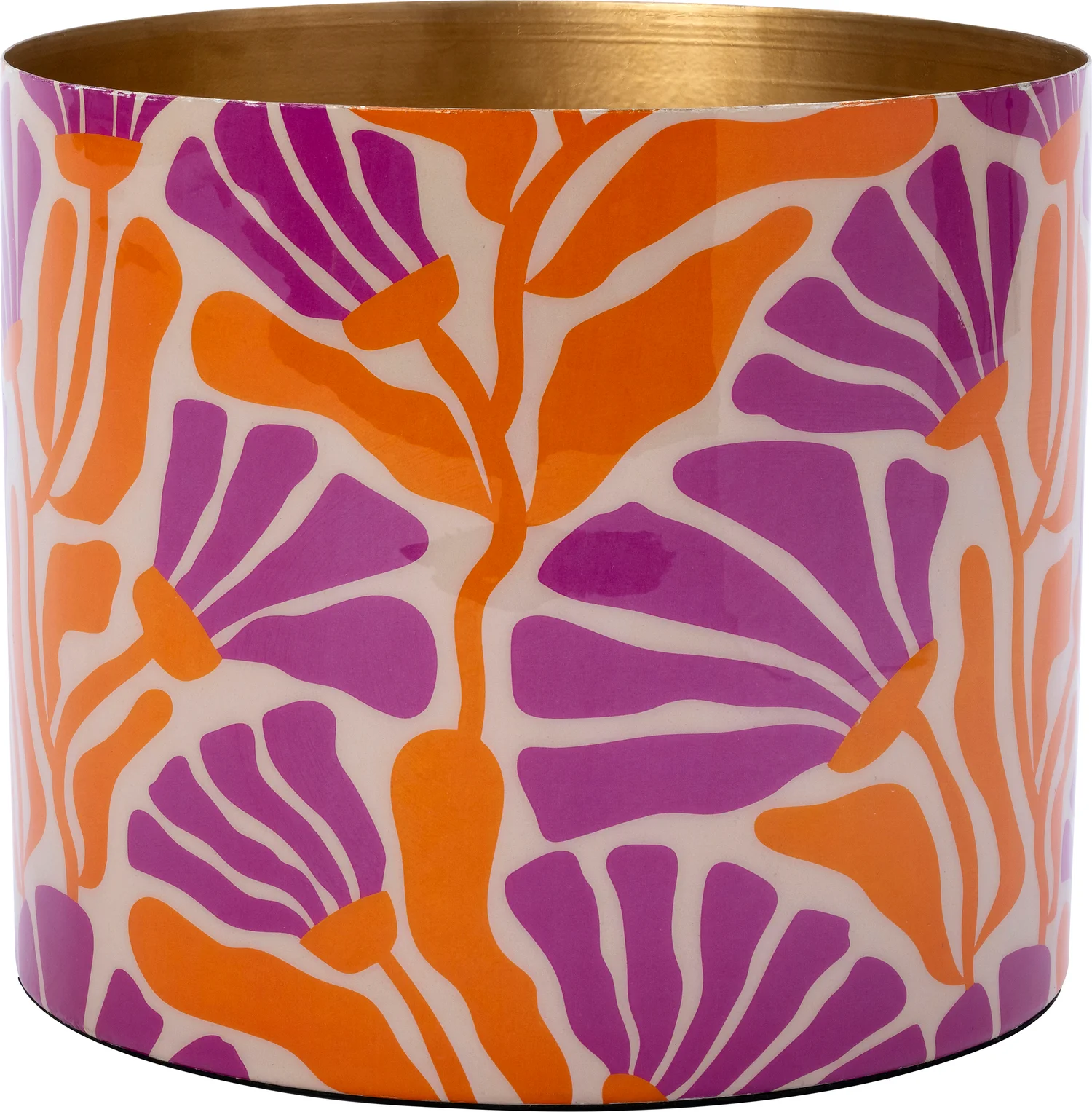 Intratuin bloempot Akio roze / oranje D 13 H 13 cm