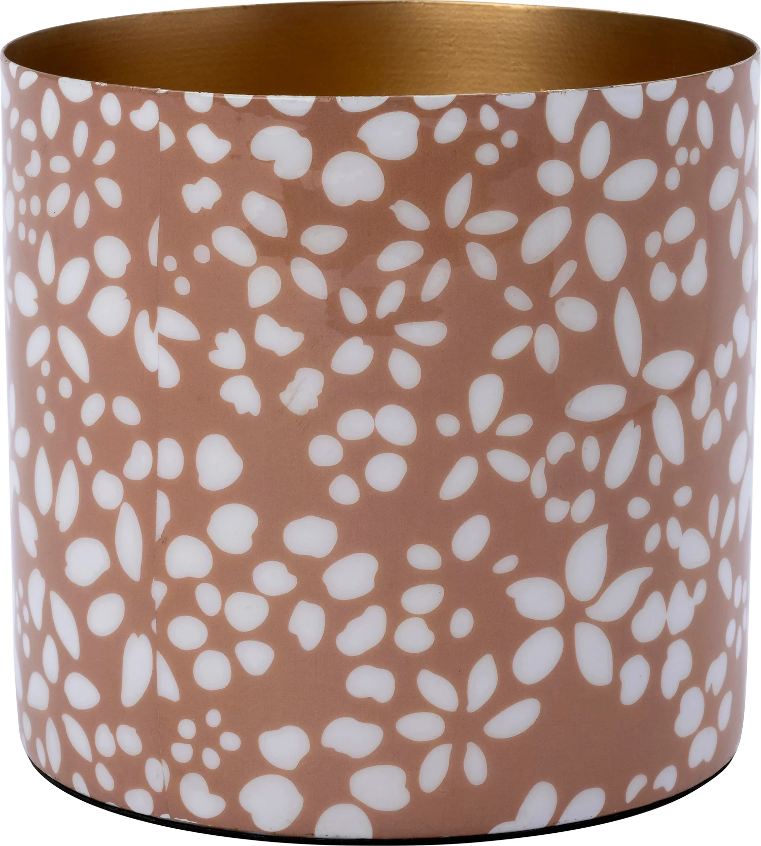 Intratuin bloempot Aimy roze / wit D 17 H 17 cm
