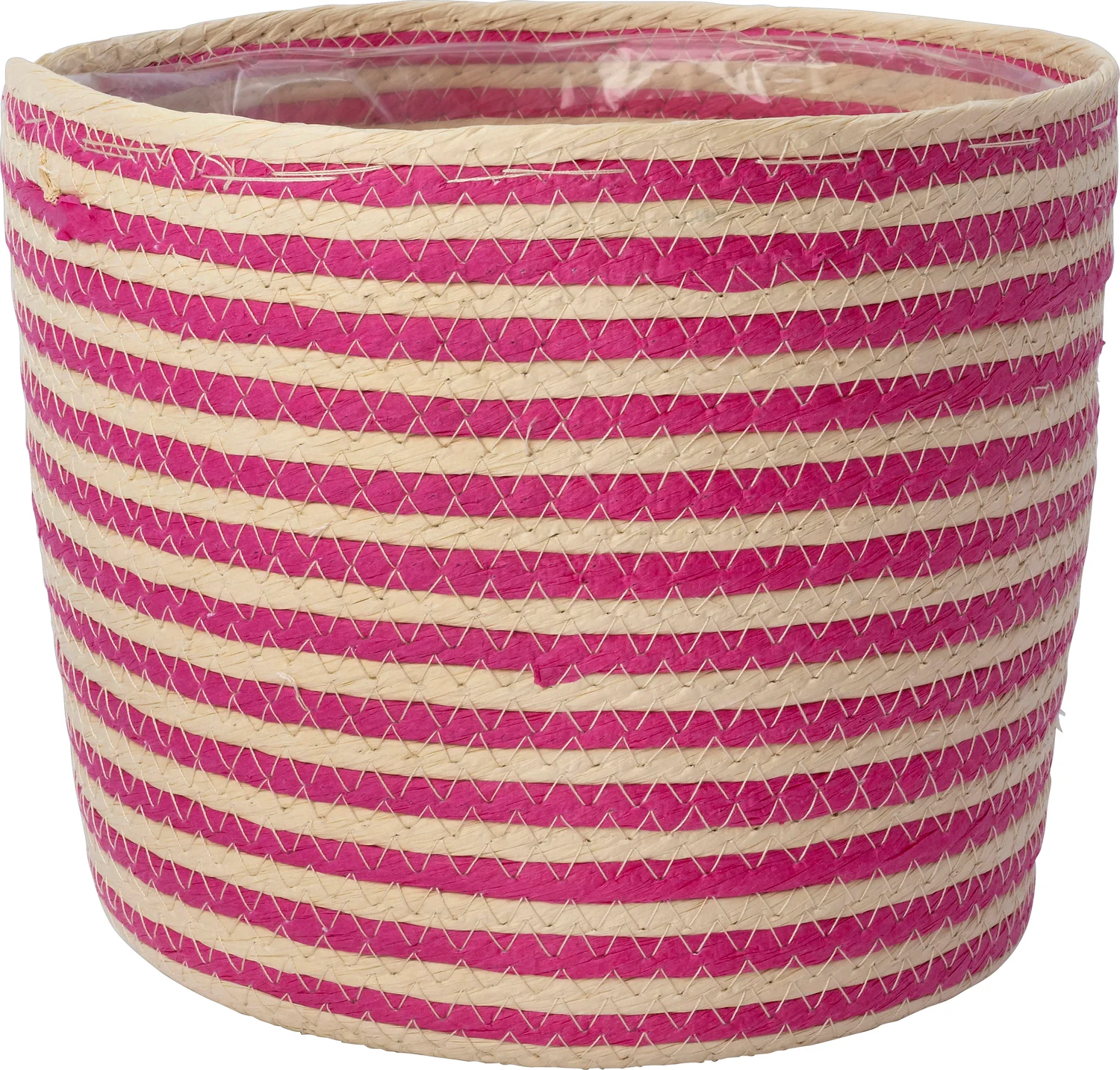 Intratuin plantenmand Elias naturel / roze D 25 H 20 cm