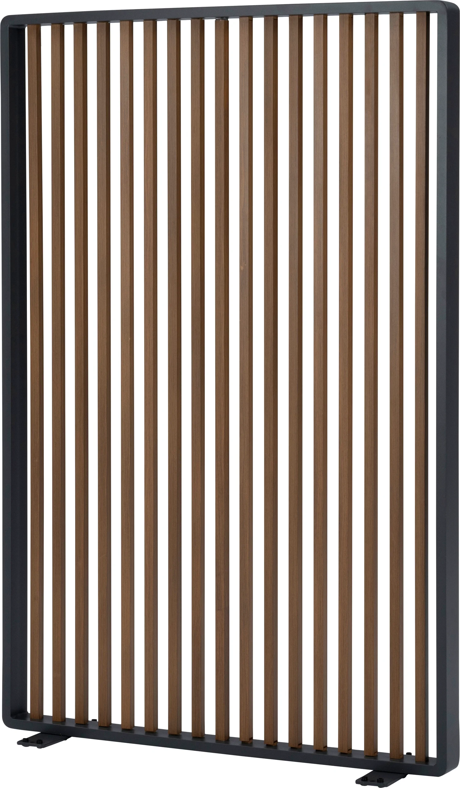 Intratuin tuinscherm Hugo antraciet / naturel 180 x 30 x 120 cm