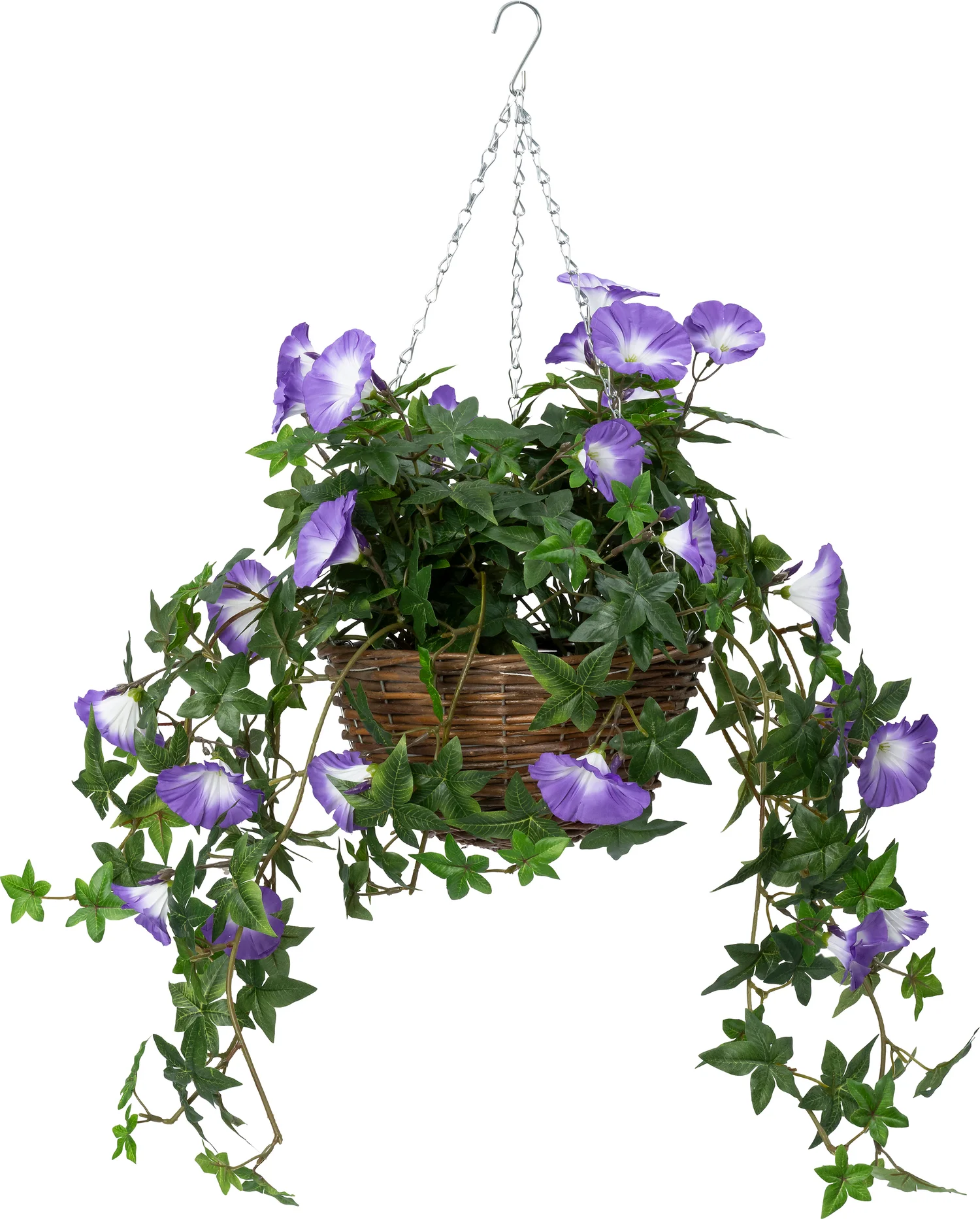 Intratuin kunsthangplant Klimmende Winde paars 25 x 25 x 70 cm