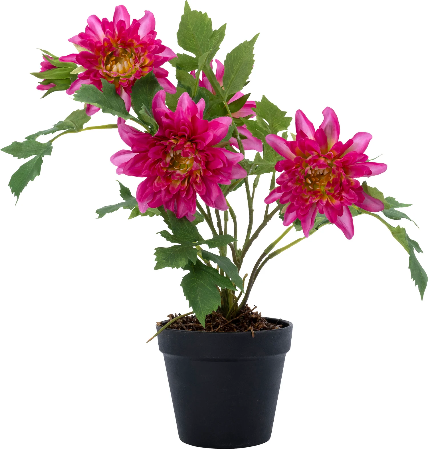 Intratuin kunstplant Dahlia donker roze 40 x 40 x 45 cm