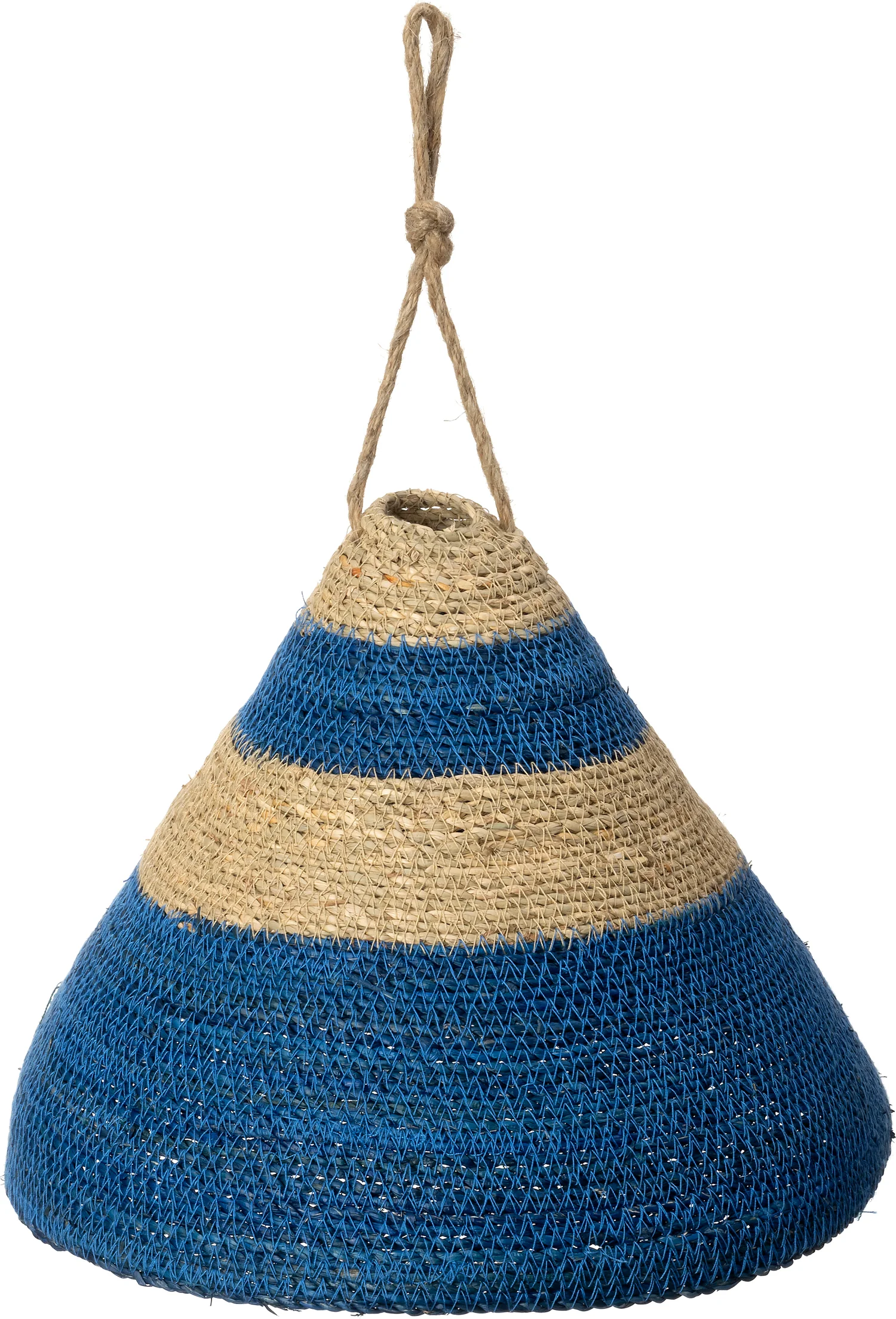Intratuin lampenkap Mees naturel / blauw D 33 H 29 cm