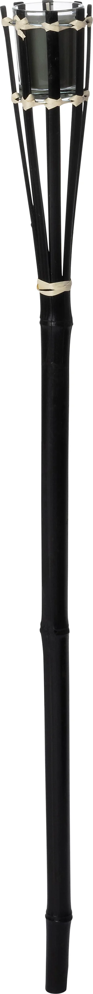 Intratuin kaars Torcia groen / zwart 4 uur D 6,5 H 76 cm