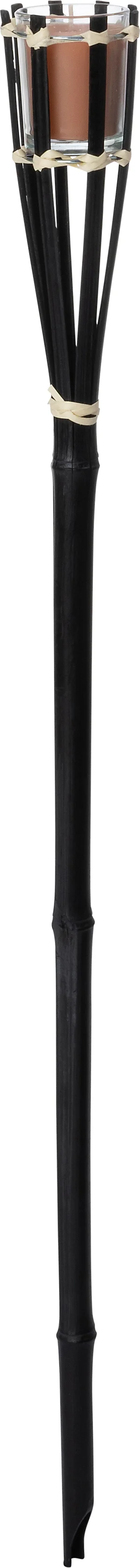 Intratuin kaars Torcia oranje / zwart 4 uur D 6,5 H 76 cm