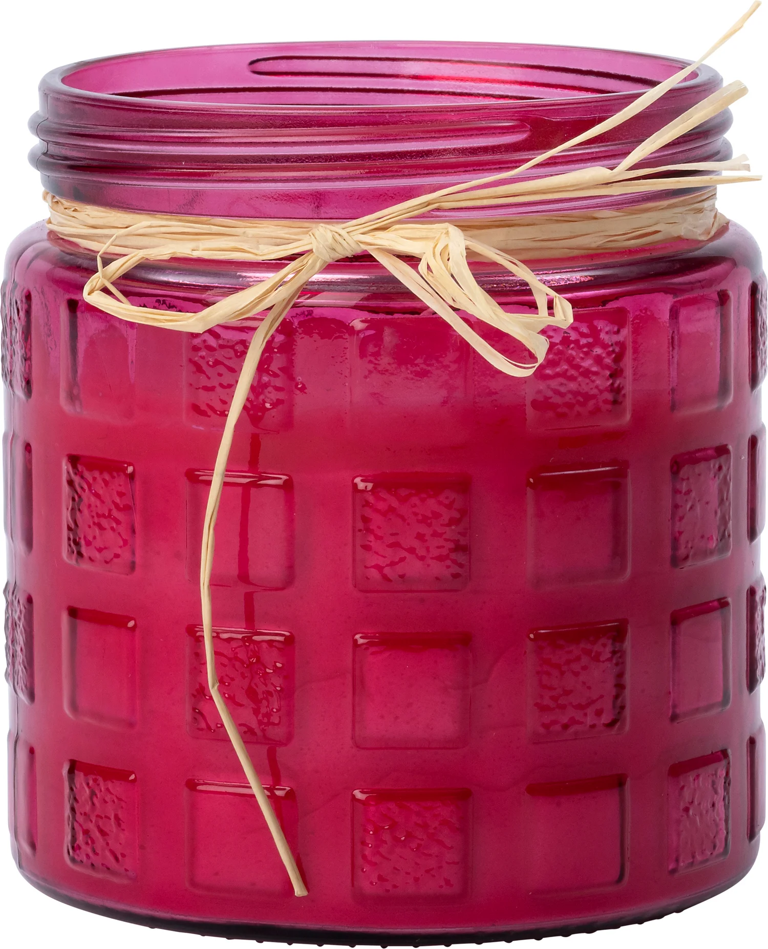 Intratuin kaars in glas Paula roze 20 uur D 11 H 12 cm