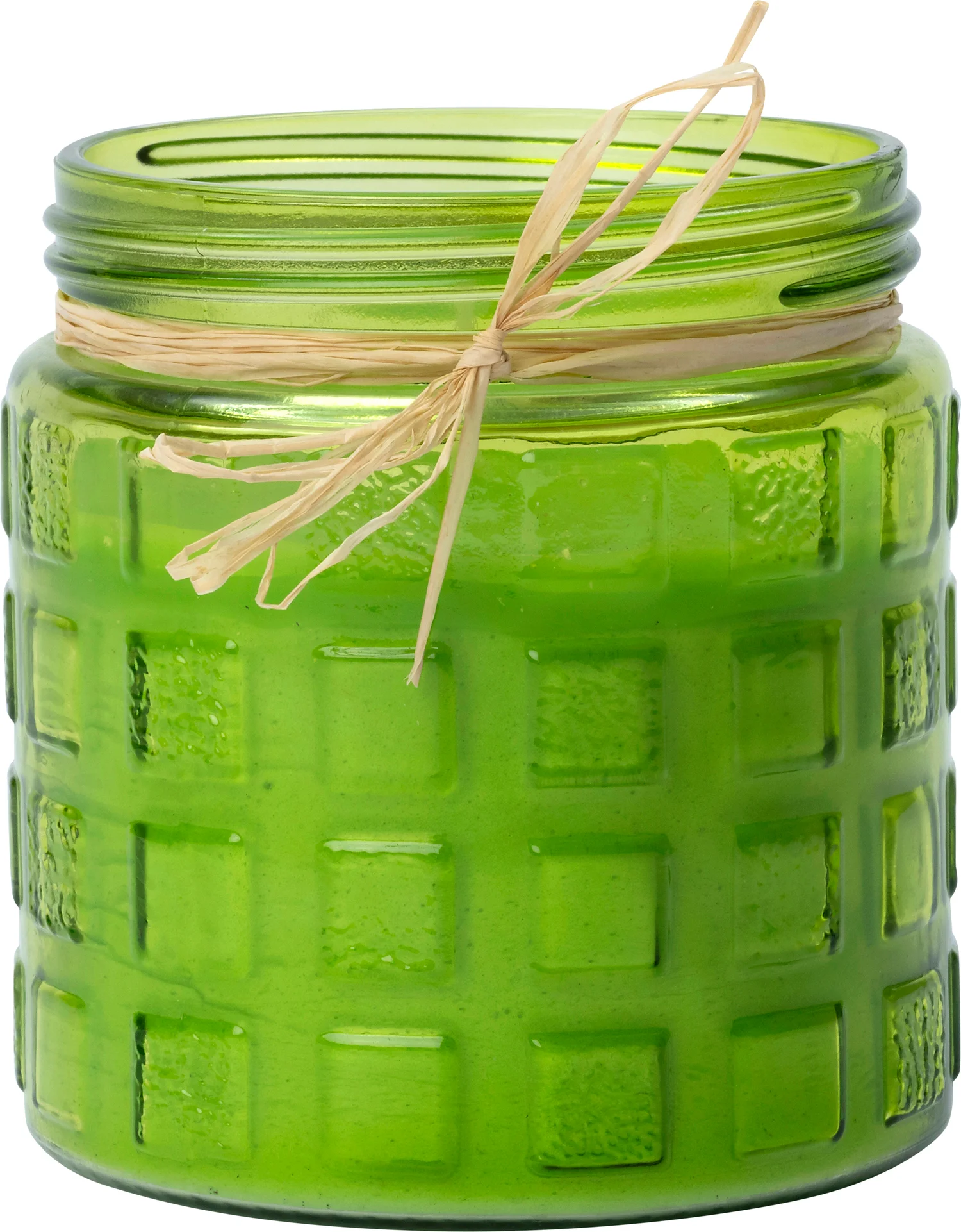Intratuin kaars in glas Paula groen 20 uur D 11 H 12 cm