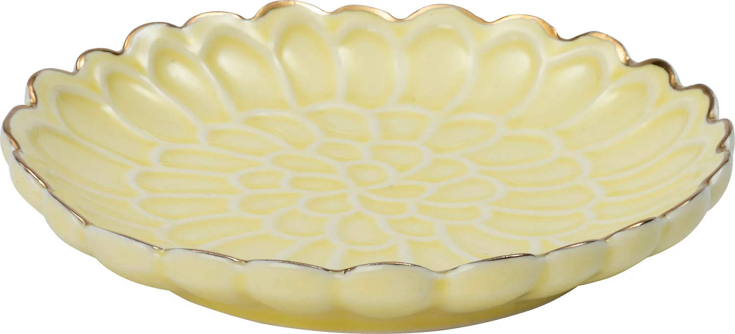 Intratuin decoratiebord Aimee geel D 10 H 1,7 cm