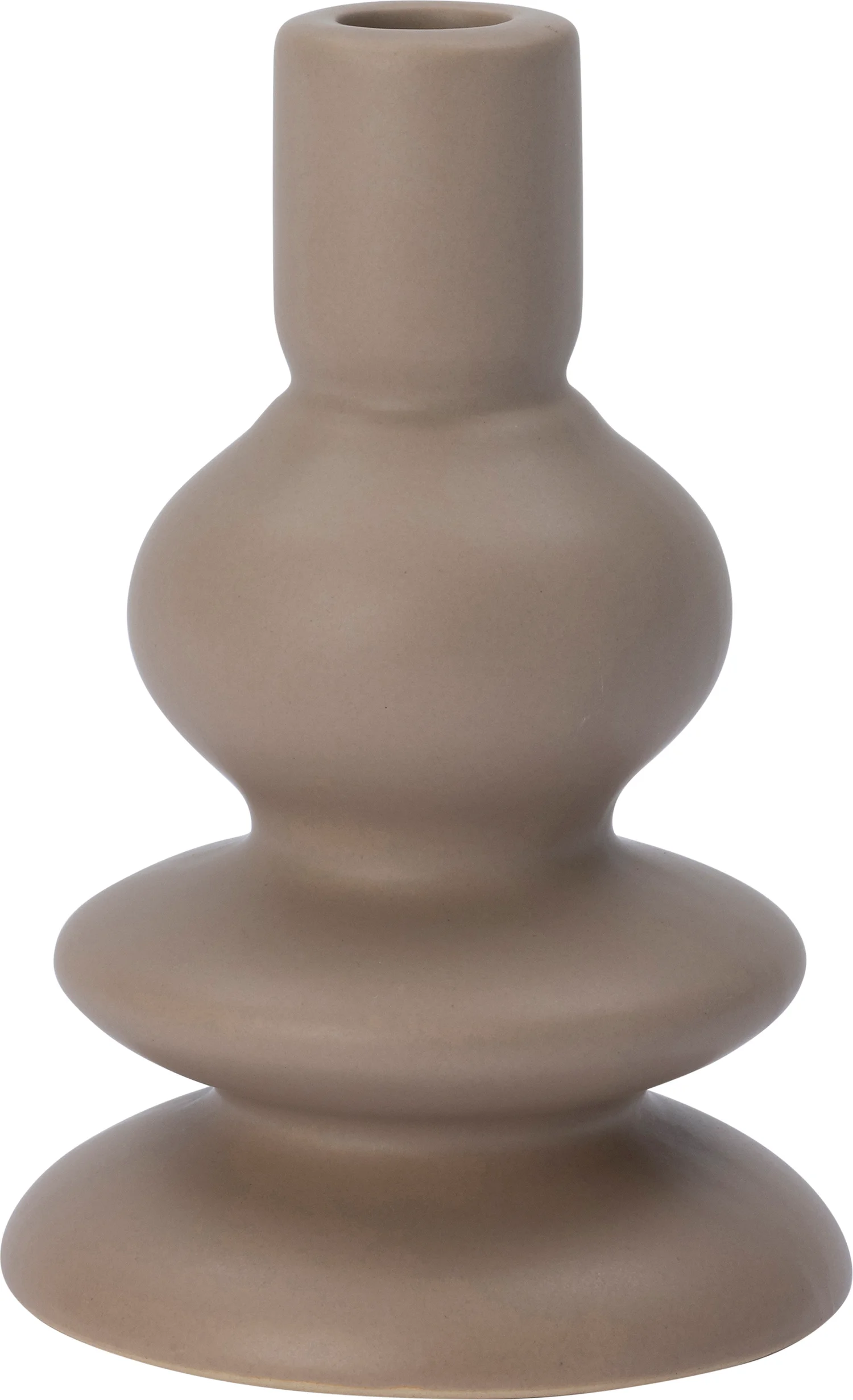 Intratuin kandelaar Alta taupe D 10,7 H 16 cm