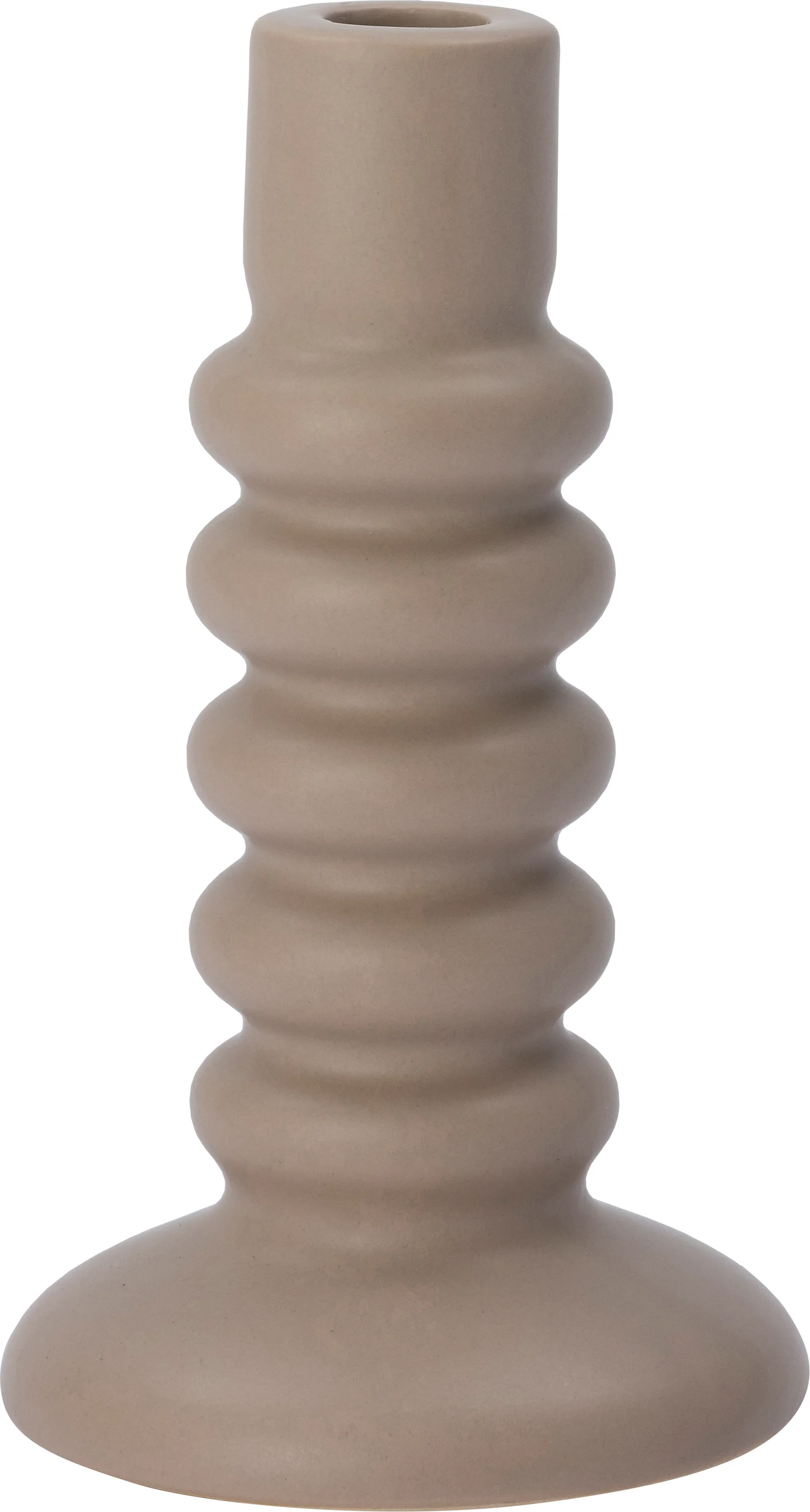 Intratuin kandelaar Alta taupe D 10,7 H 18,5 cm
