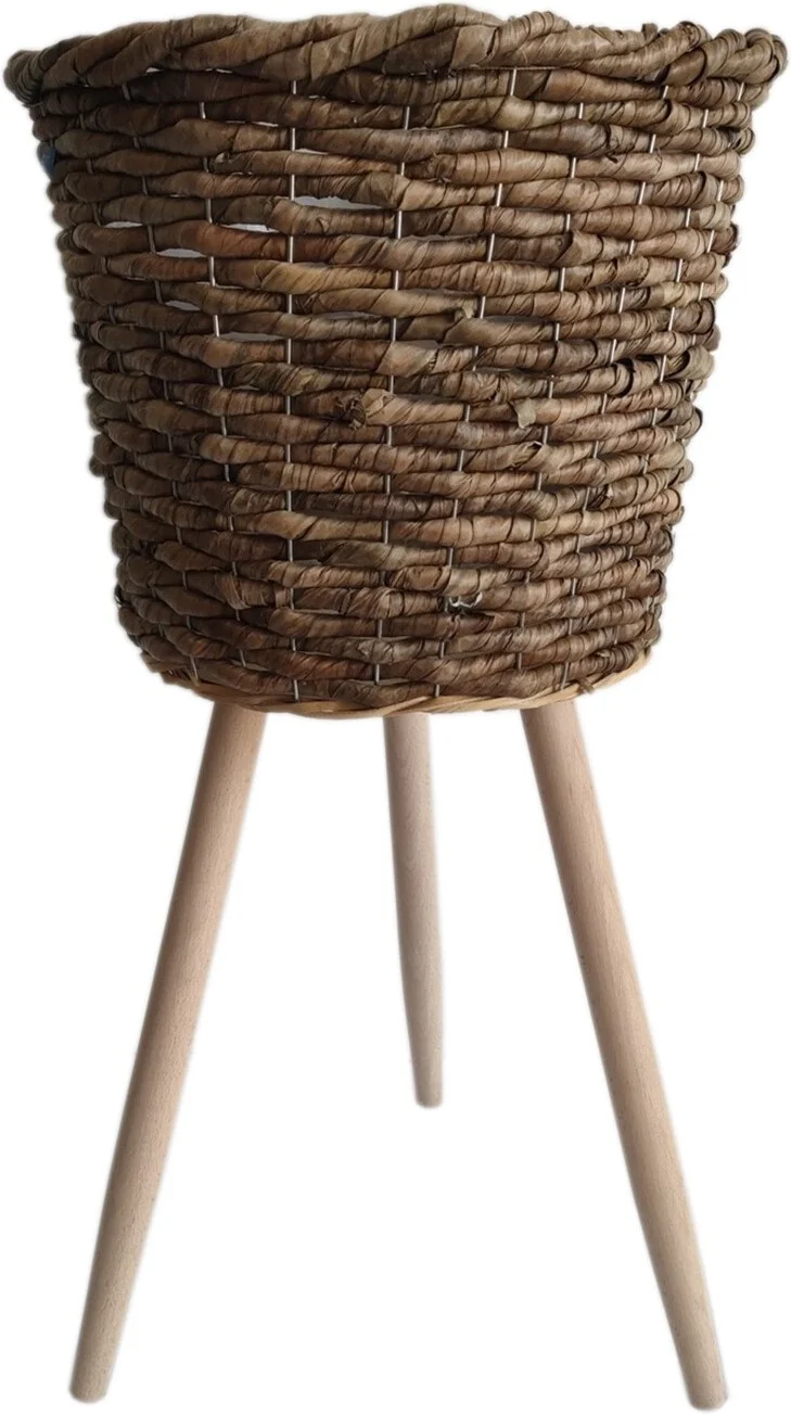 Intratuin plantenmand op poten Barry naturel D 22 H 33 cm