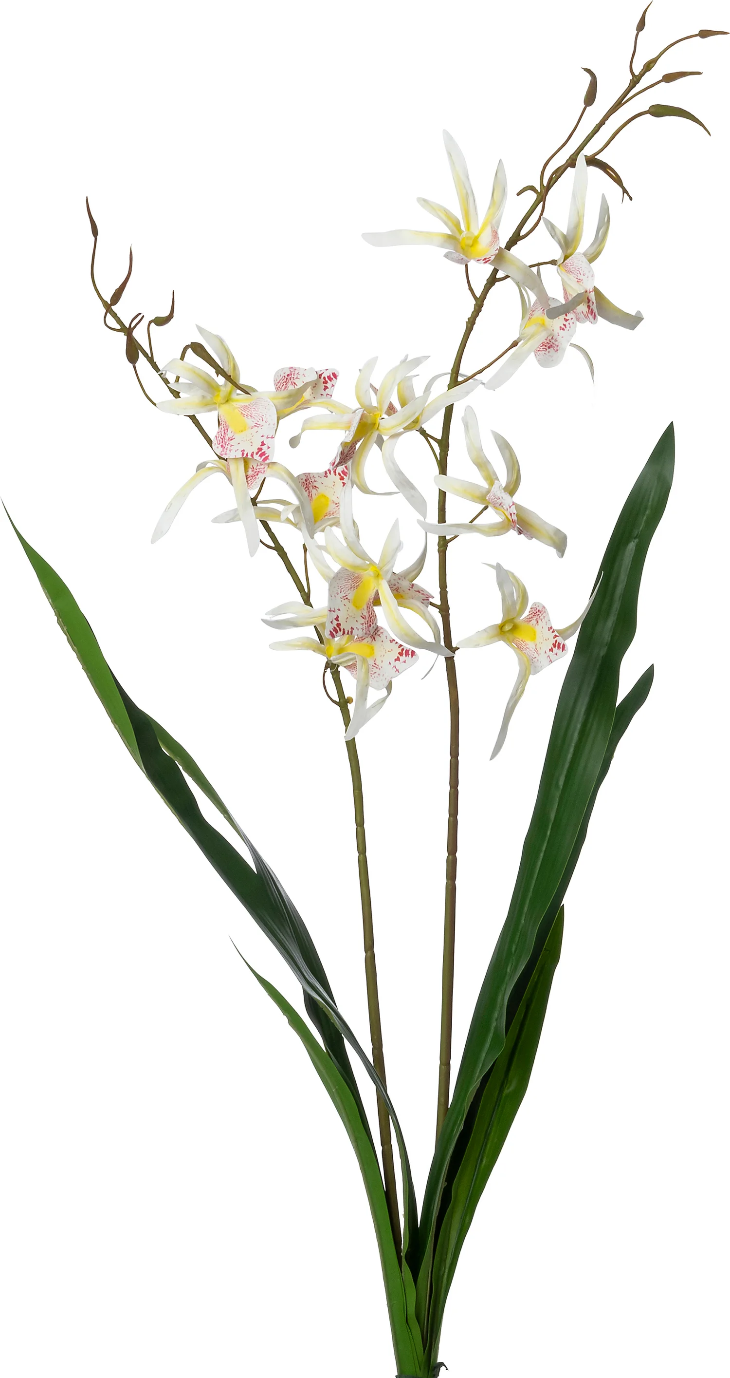Intratuin kunstplant Cambria-orchidee geel 10 x 10 x 83 cm
