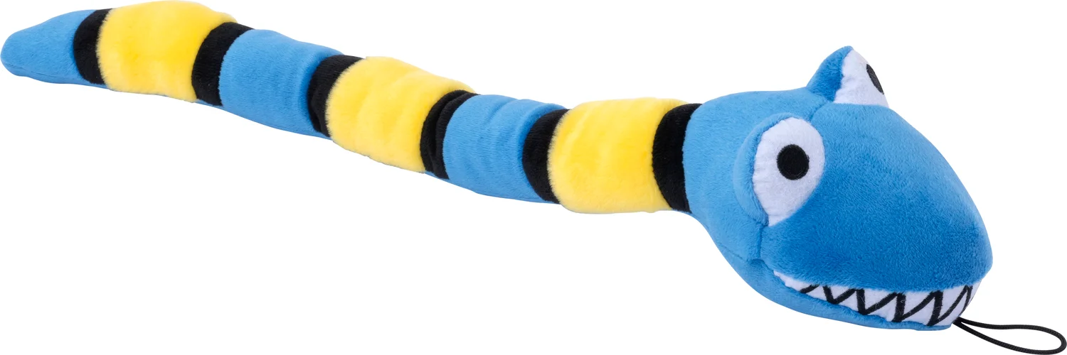 Intratuin knuffel slang blauw 49,5 x 10 x 9 cm