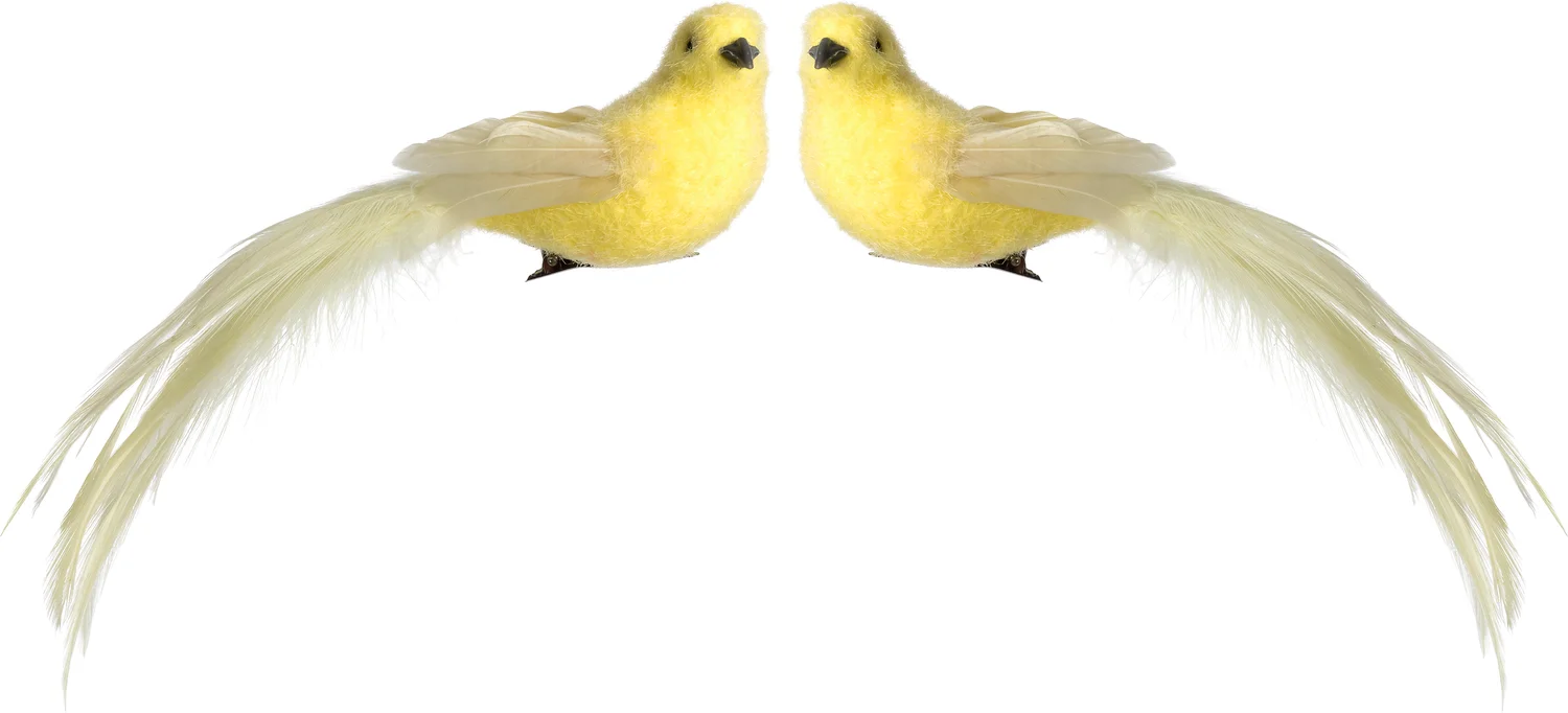 Intratuin paasclip vogel geel 17 x 4 x 5 cm