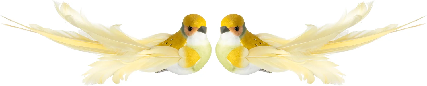 Intratuin paasclip vogel geel 16 x 4 x 4 cm