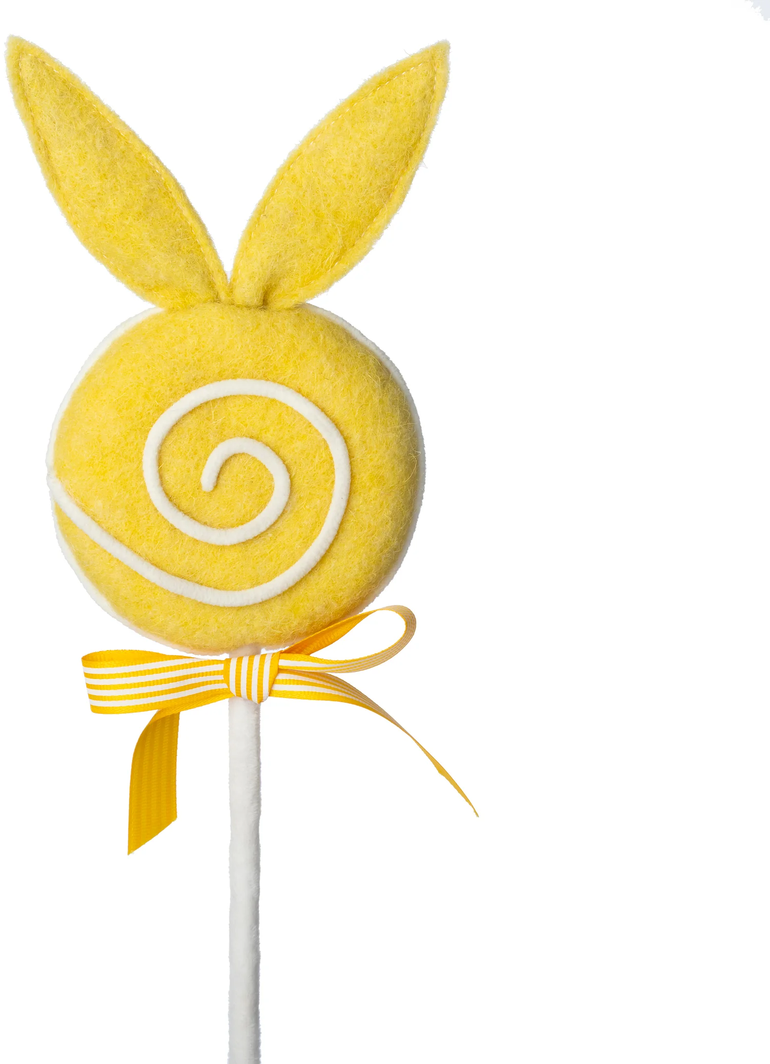 Intratuin paassteker Tarta lolly geel 12 x 5 x 45 cm