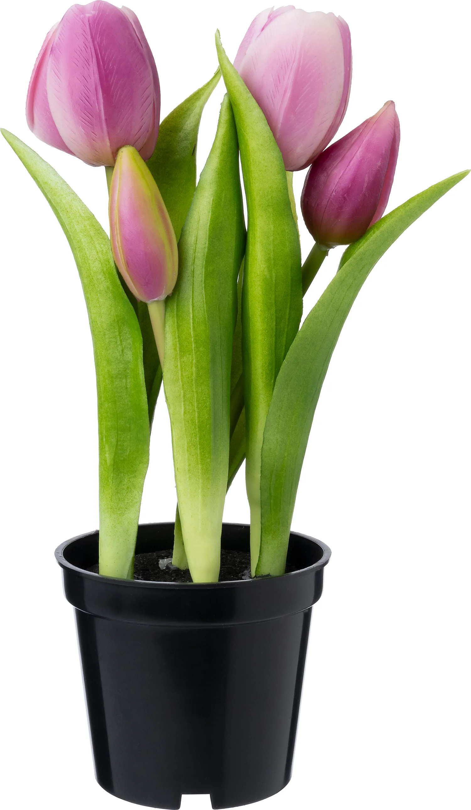 Intratuin kunstplant Tulp donker roze 8 x 8 x 24 cm