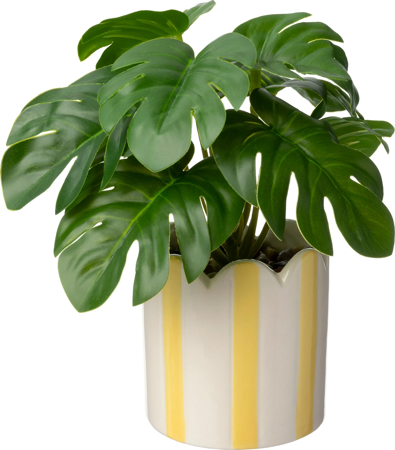 Intratuin kunstplant Gatenplant geel 16 x 15 x 16 cm
