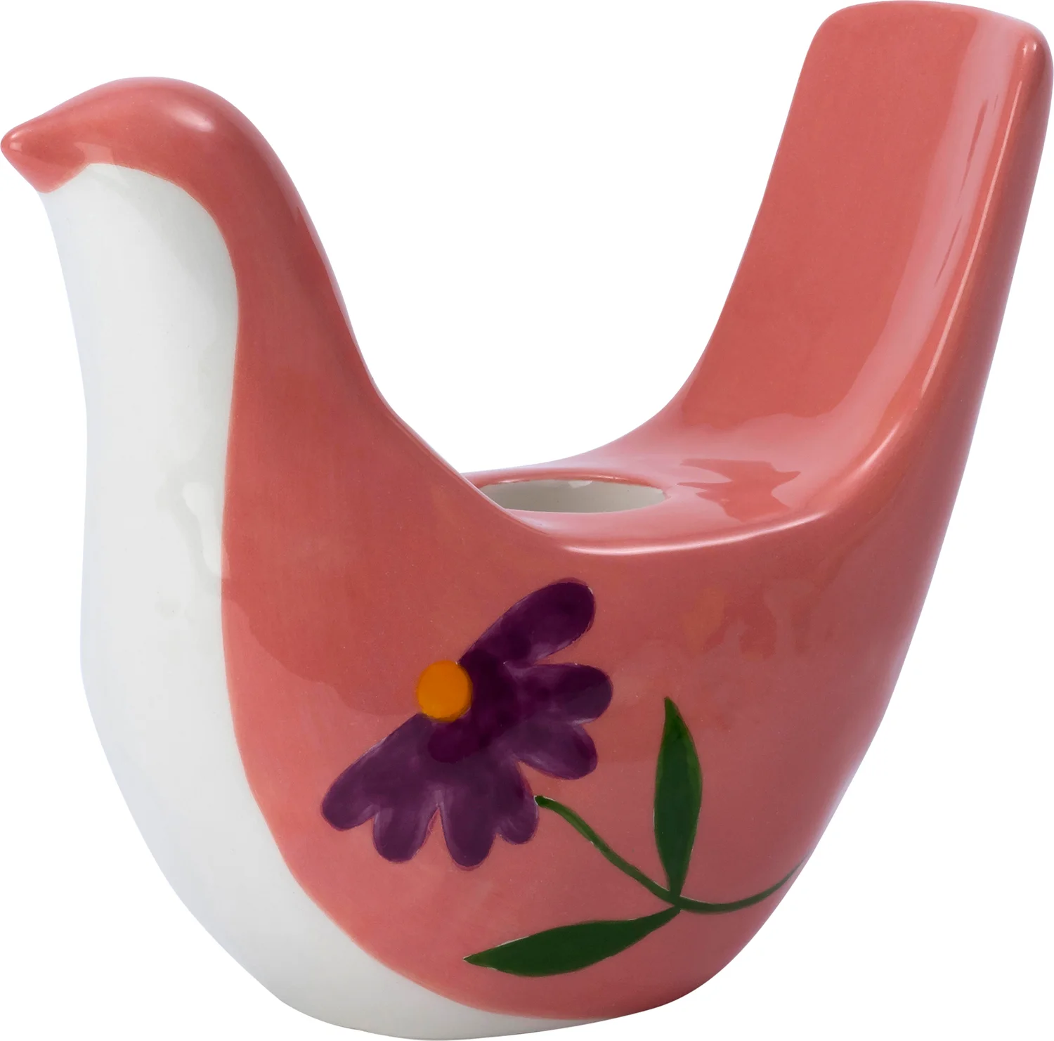 Intratuin kandelaar Mia roze 14,5 x 6,1 x 12 cm