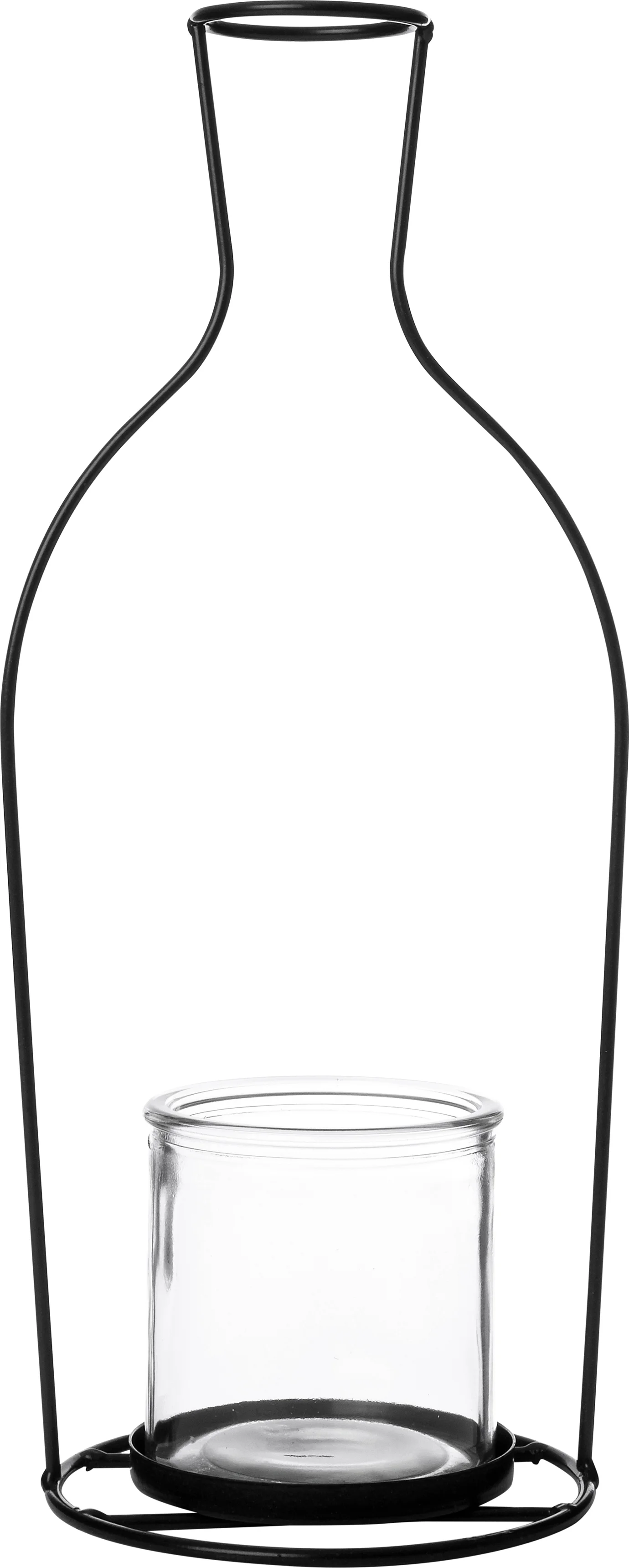 Intratuin lantaarn Devano zwart D 14 H 32 cm