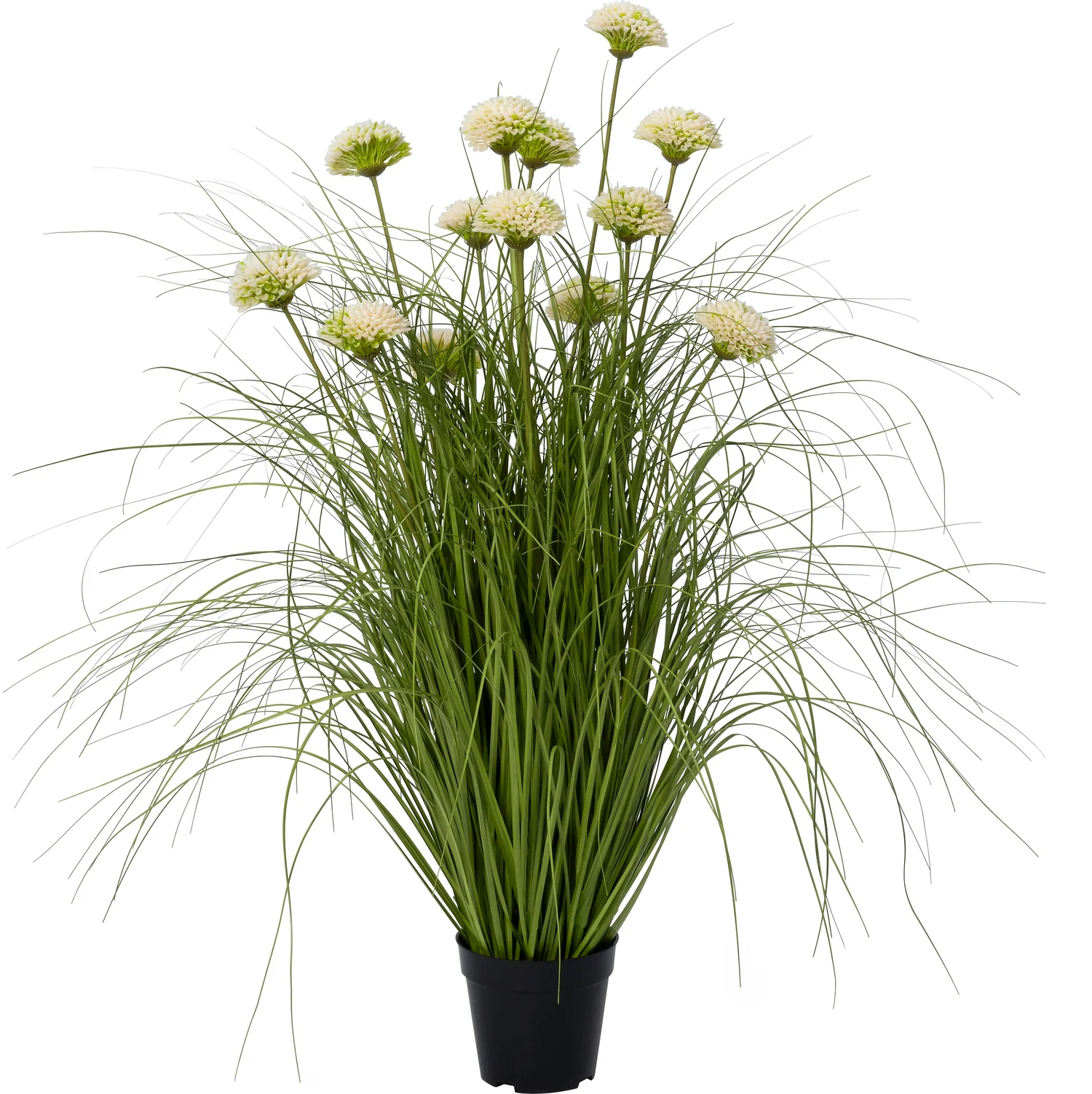 Intratuin kunstplant siergras met bloem crème 60 x 60 x 100 cm