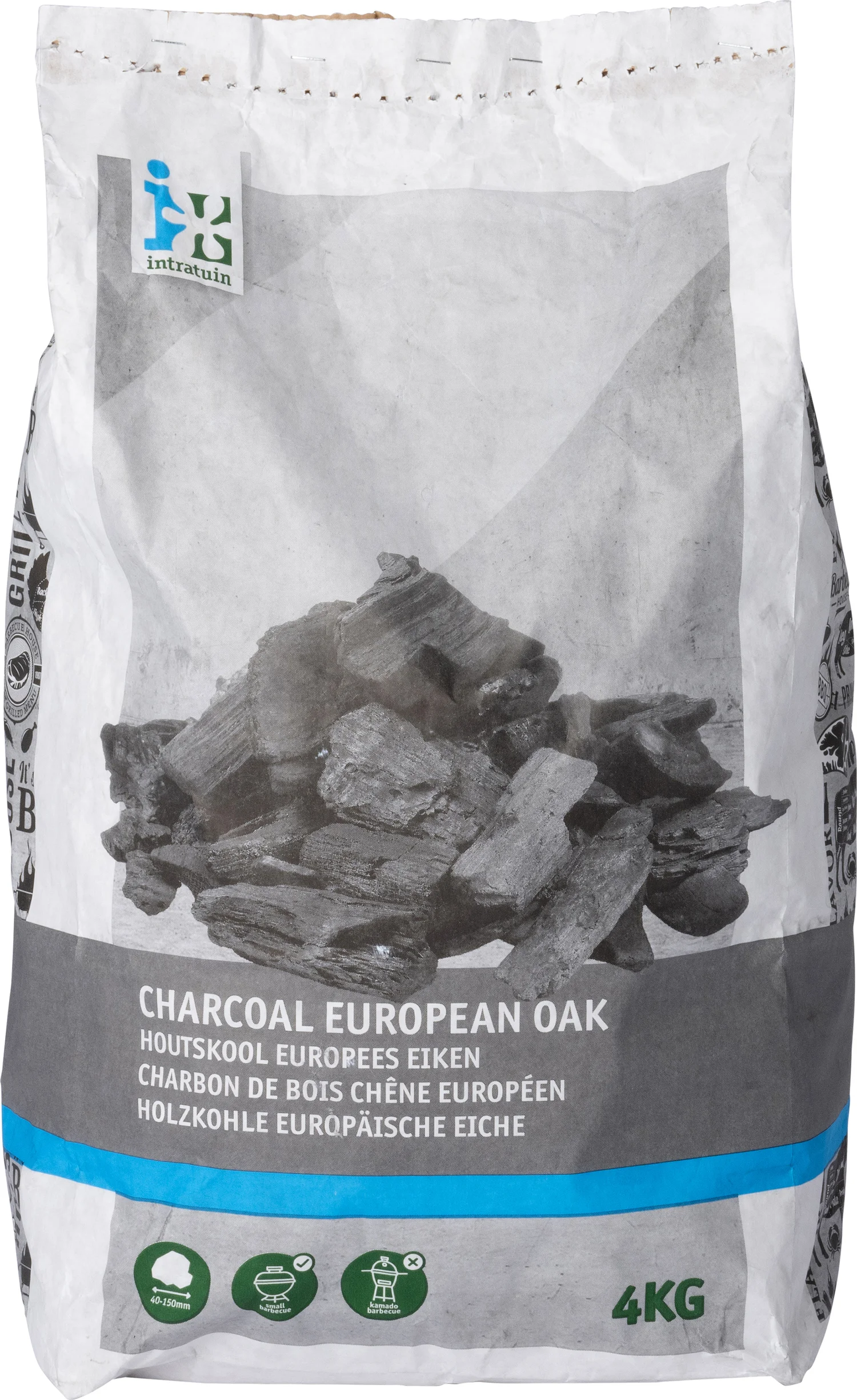 Intratuin houtskool Europees eiken 4 kg
