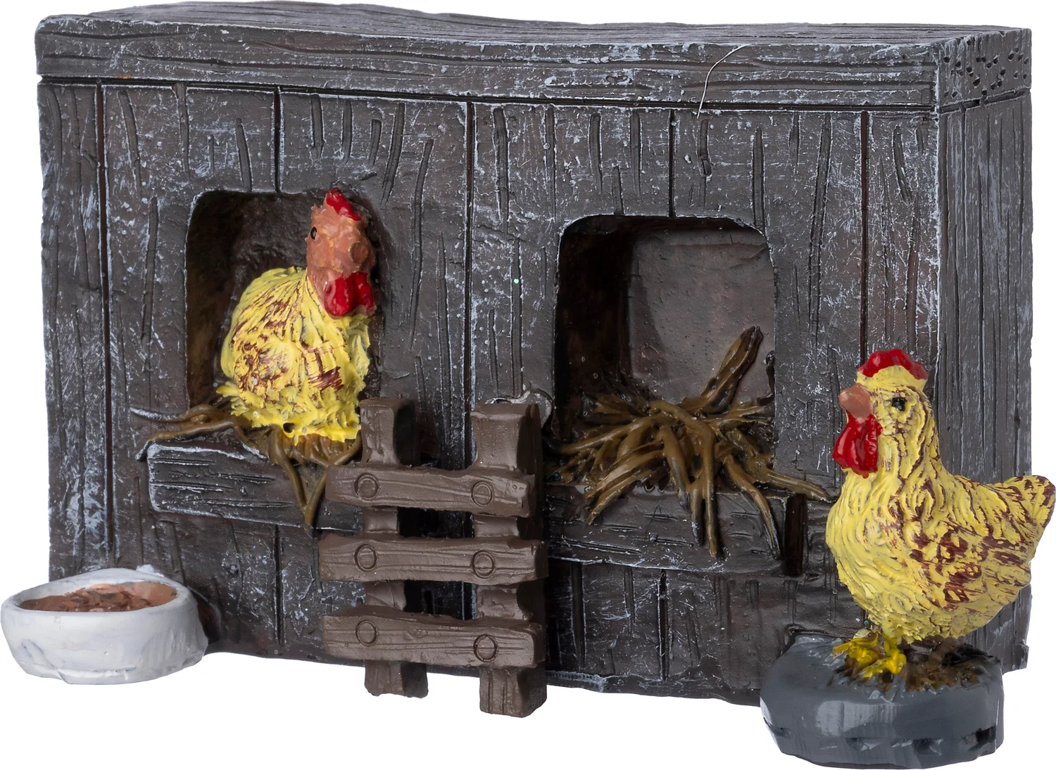 Intratuin Holland kerstdorpminiatuur kippenren 11,5 x 5 x 14,5 cm