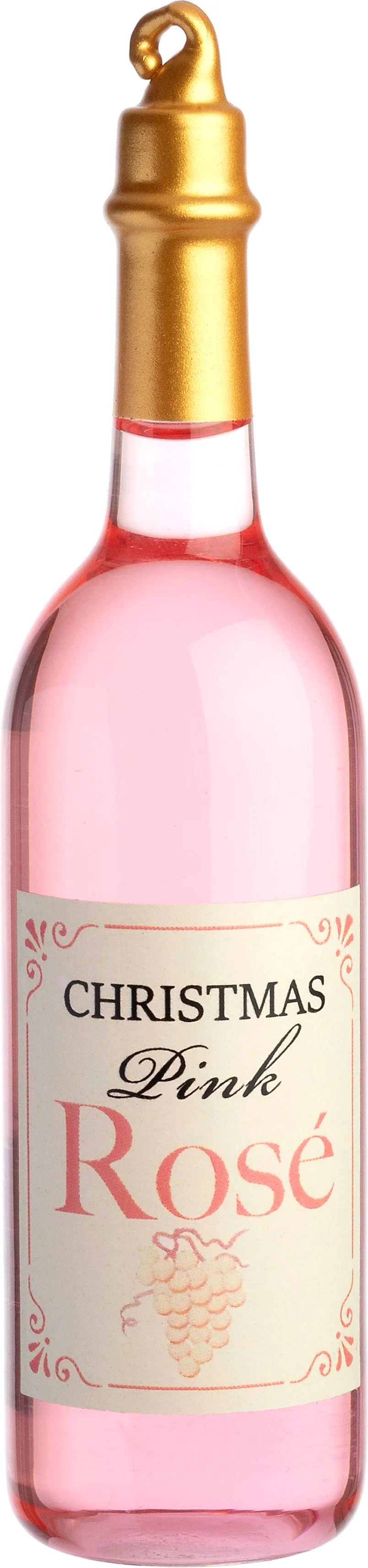 Intratuin kerstbal rosé wijn roze 3,4 x 3,4 x 12,9 cm