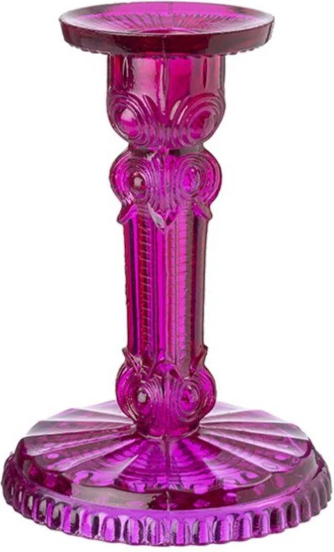 Intratuin kandelaar Samo roze D 9 H 12 cm