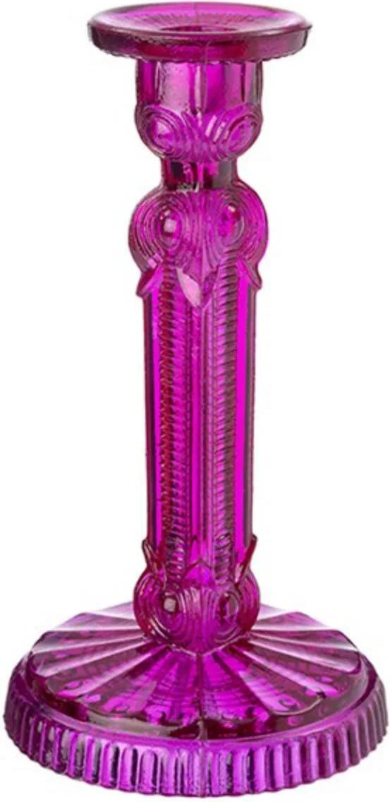 Intratuin kandelaar Samo roze D 11 H 19 cm