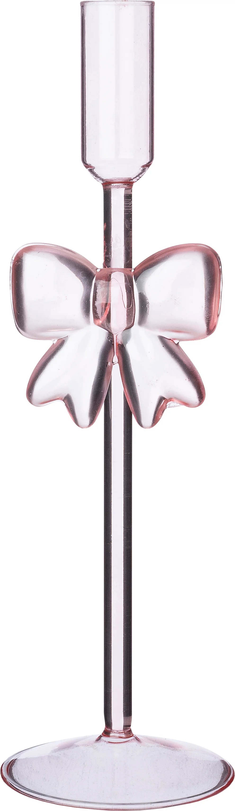 Intratuin kandelaar Lizze roze D 8 H 23 cm