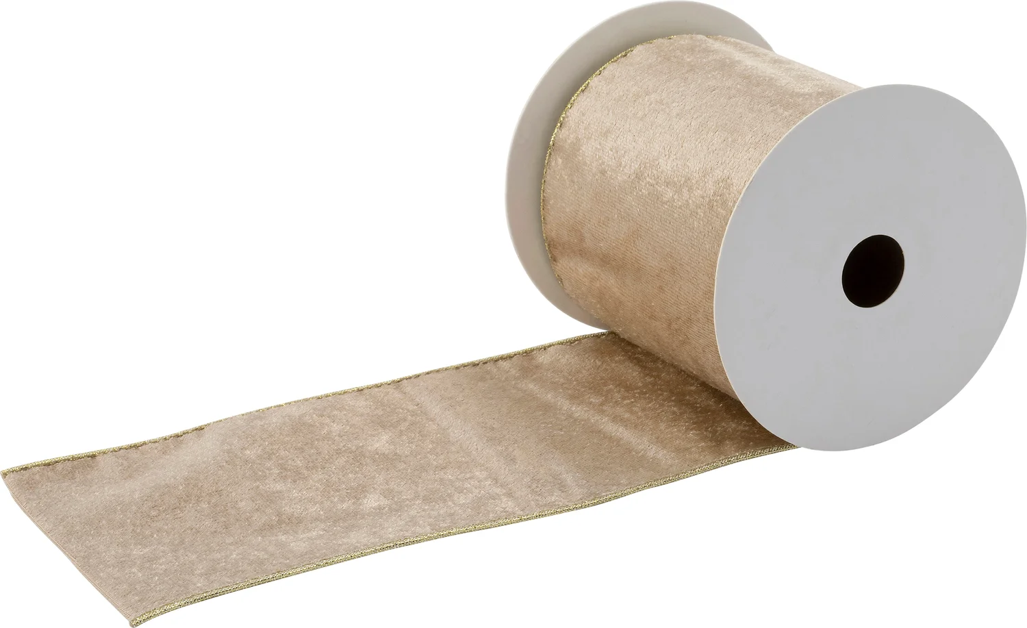 Intratuin kerst lint Evia beige 500 x 10 cm