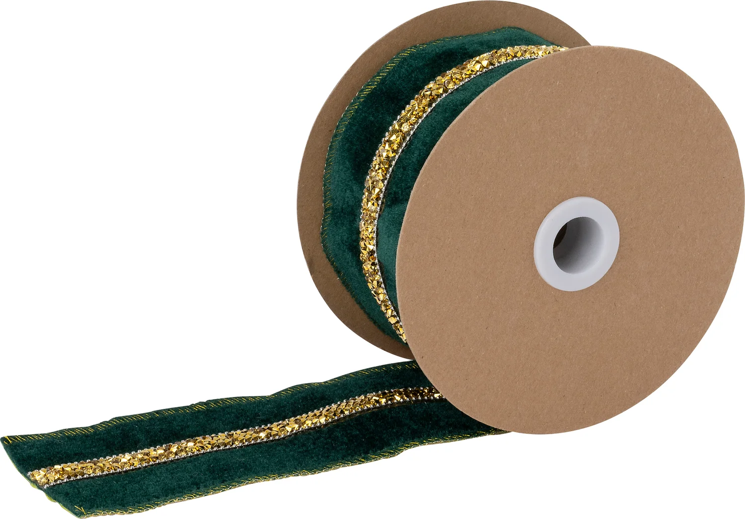 Intratuin kerst lint Diamant groen 500 x 6,3 cm