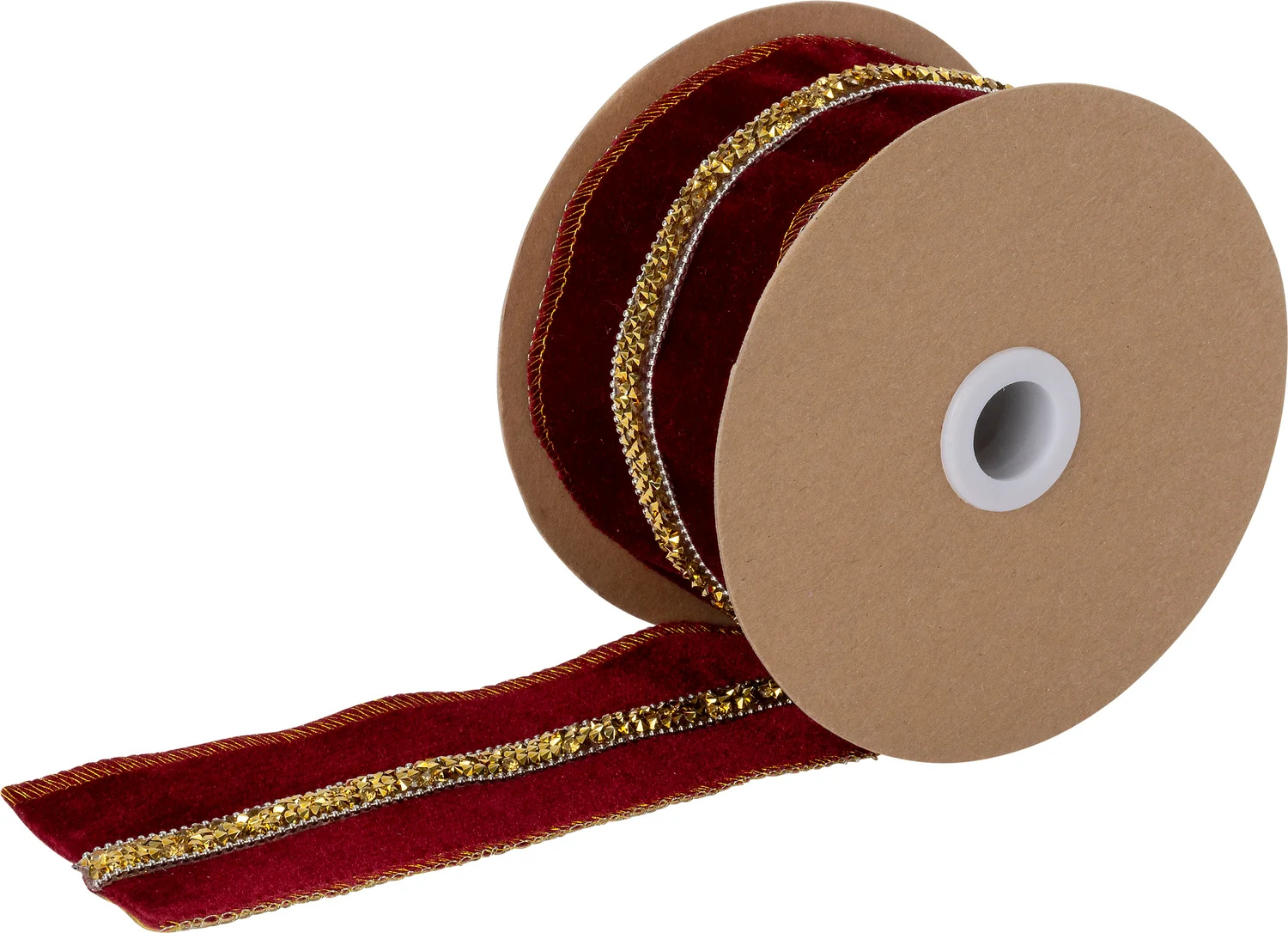 Intratuin kerst lint Diamant rood 500 x 6,3 cm