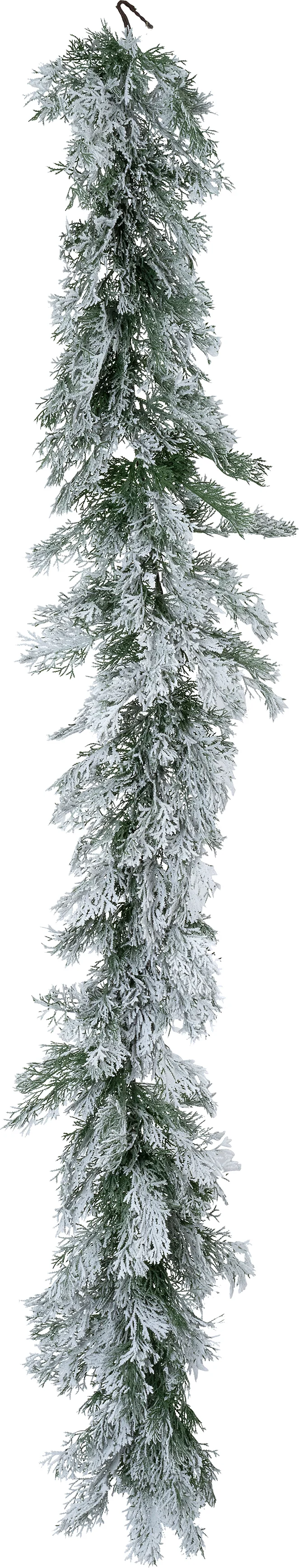 Intratuin guirlande dennenappels besneeuwd met 30 lampjes warm wit 180 x 26 x 26 cm